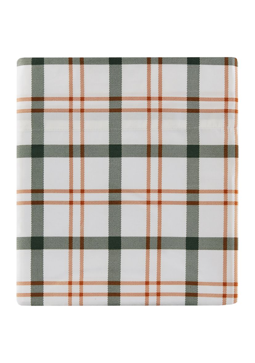 Green Plaid Printed Sheet Set