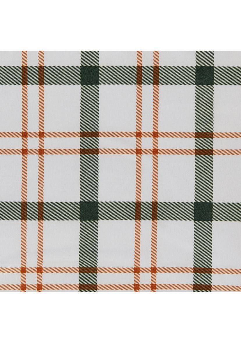 Green Plaid Printed Sheet Set