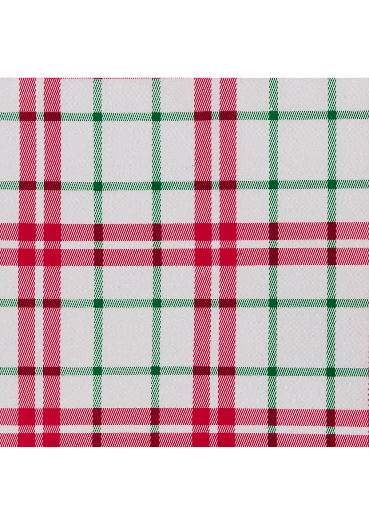 Red Green Plaid Printed Sheet Set