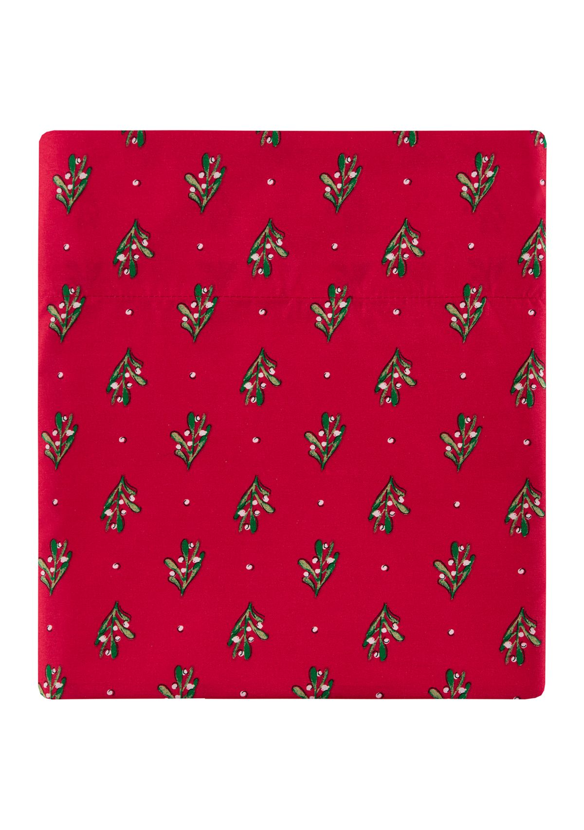 Red Poinsetta Printed Sheet Set