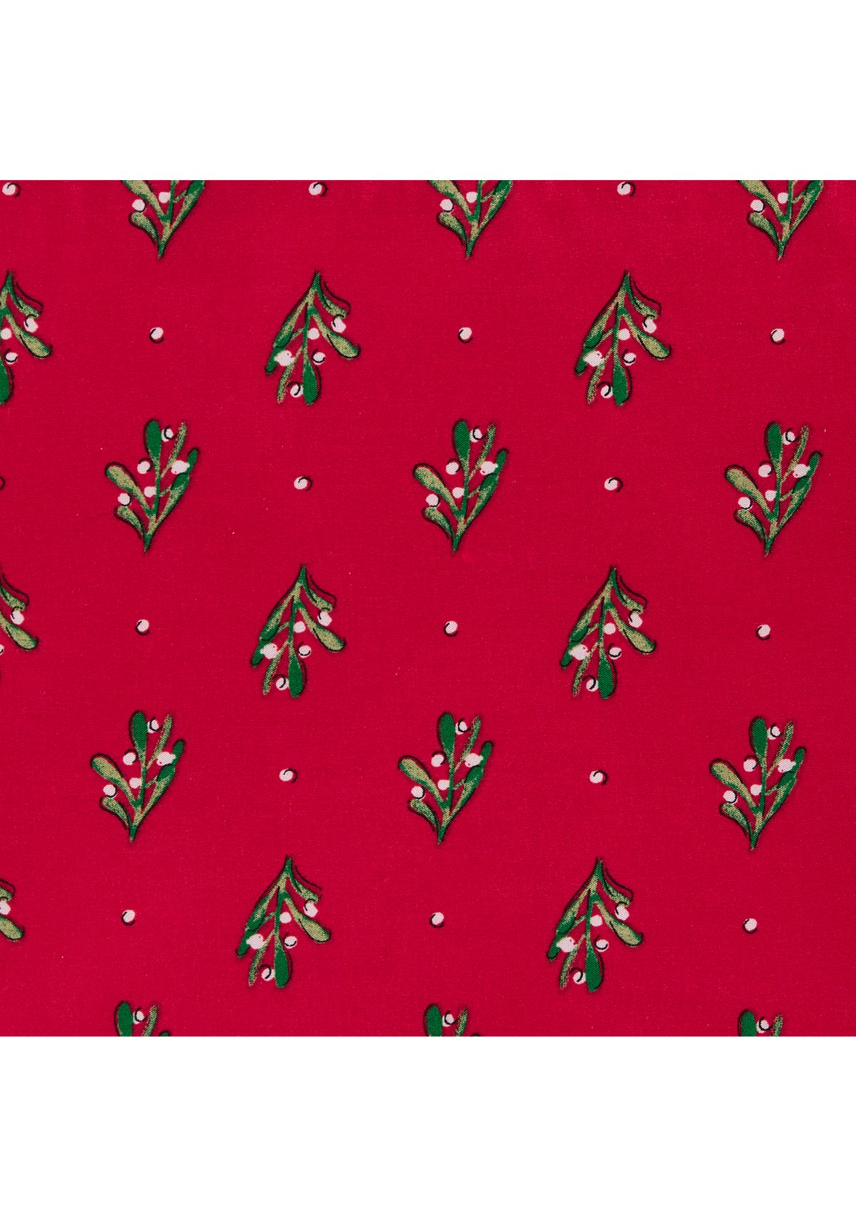 Red Poinsetta Printed Sheet Set