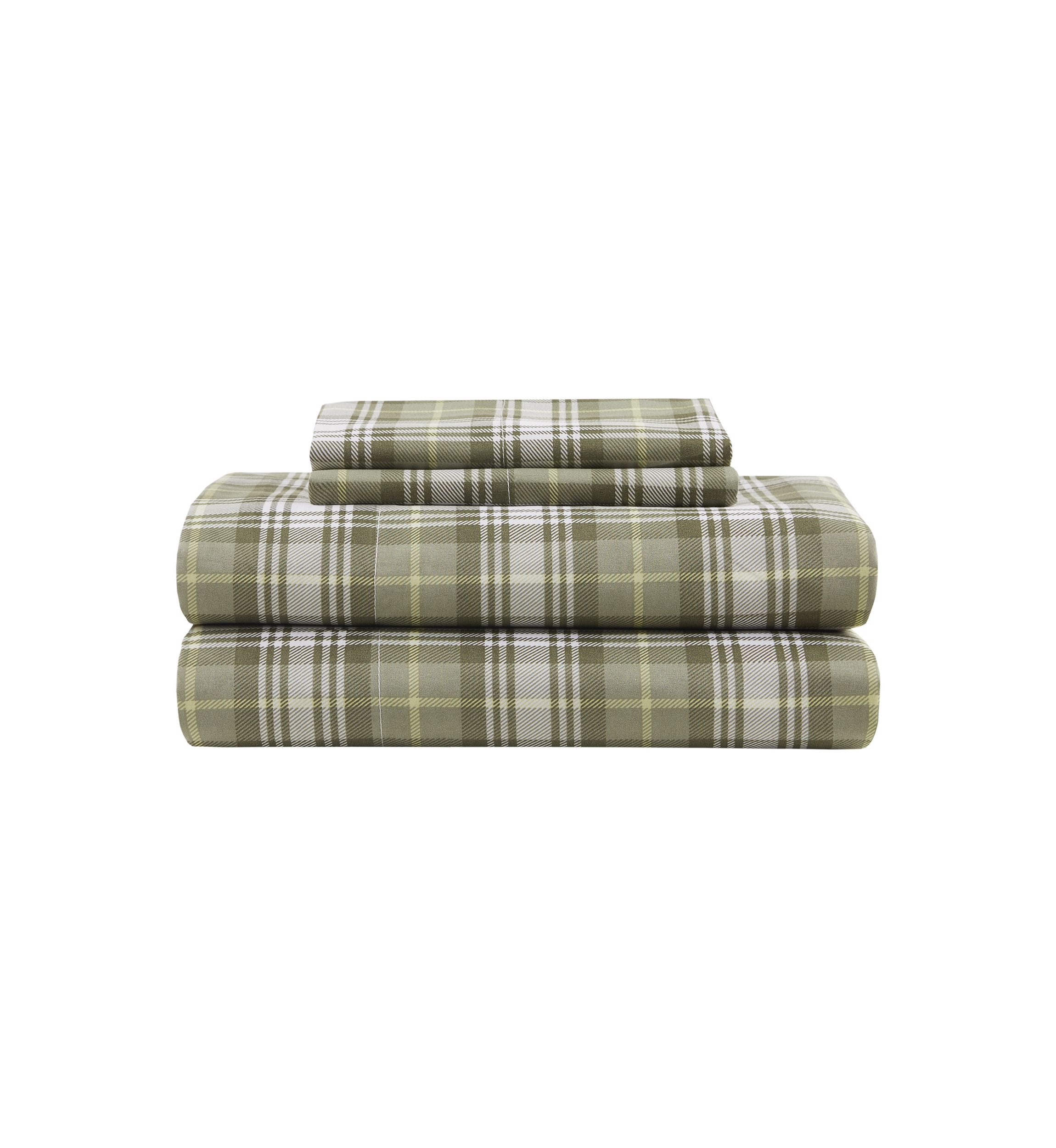 Green Plaid Sheet Set