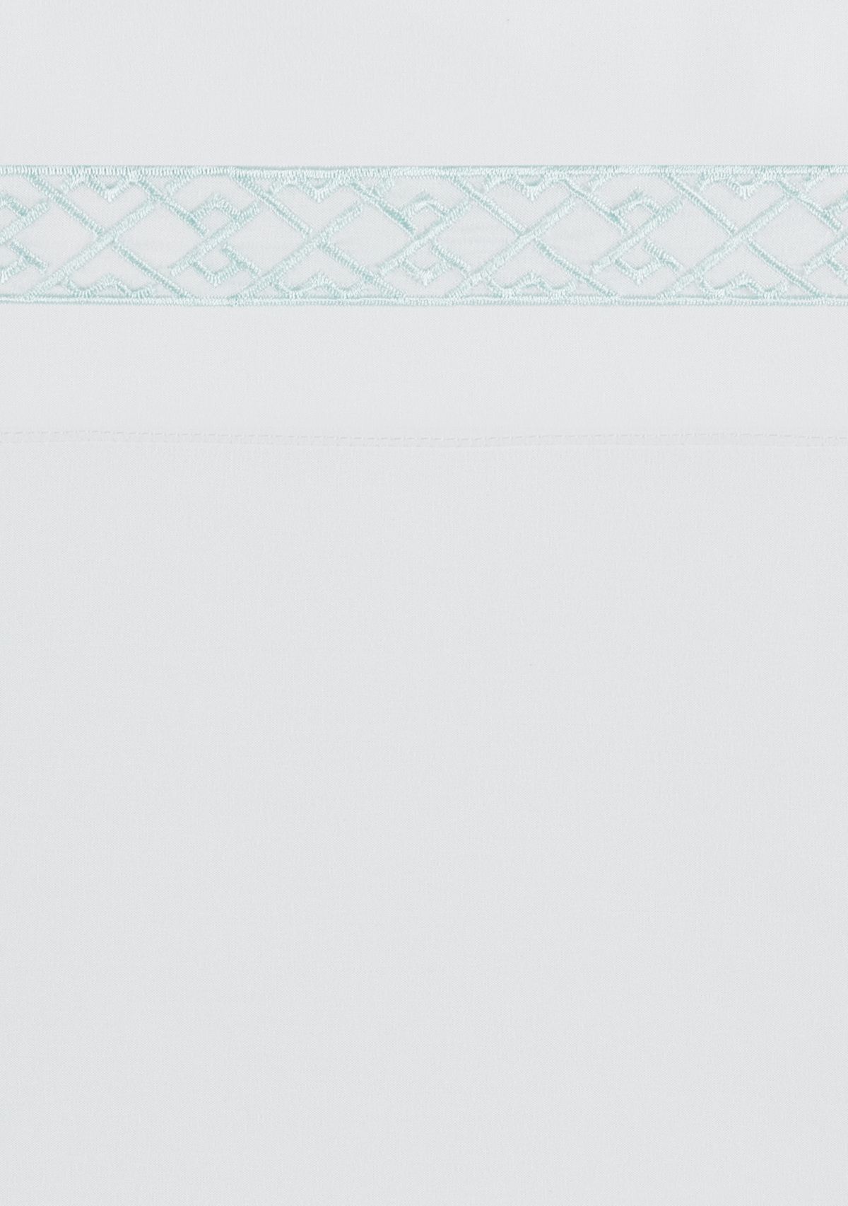 Embroidered Aqua Sheet Set