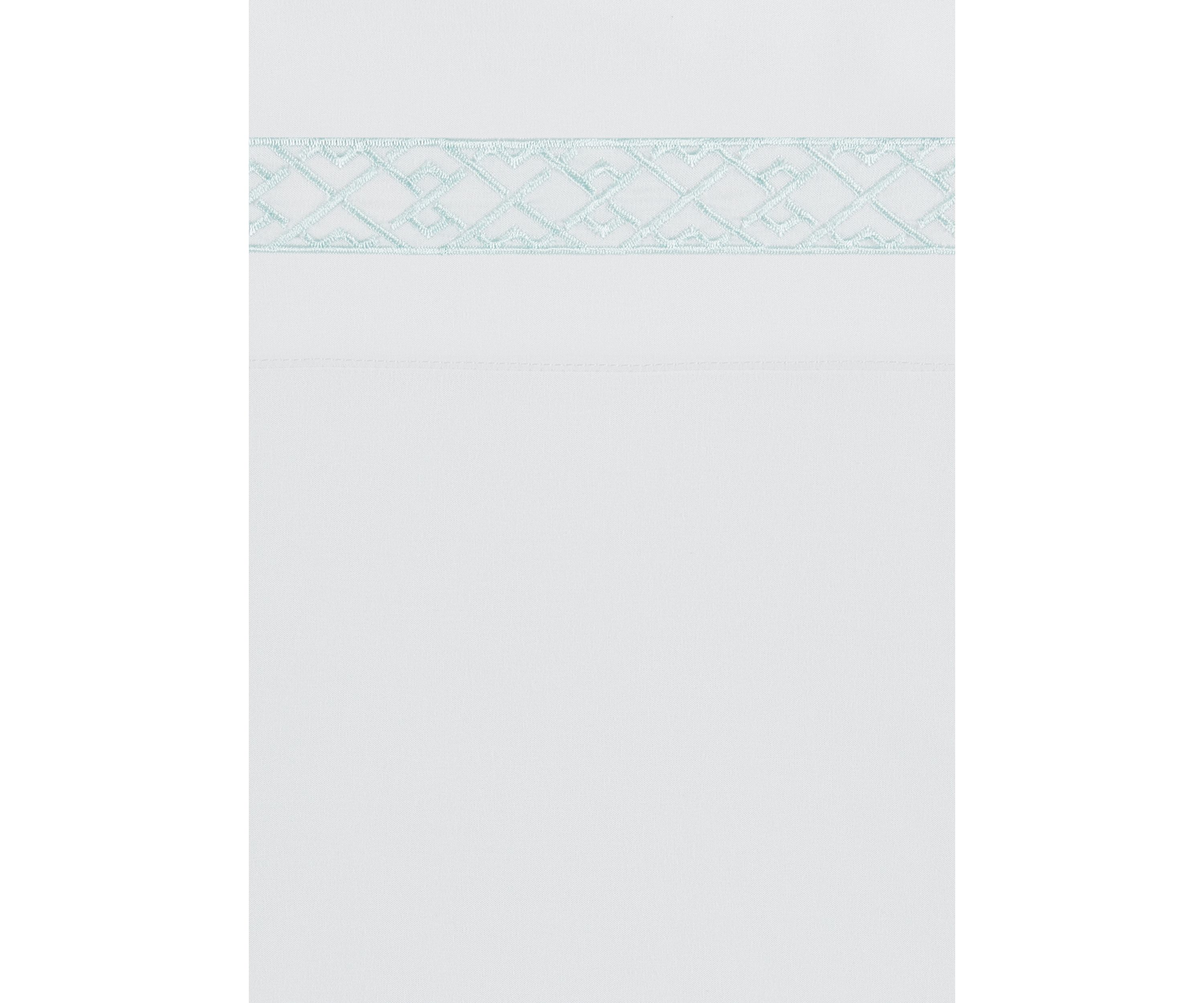 Embroidered Aqua Sheet Set