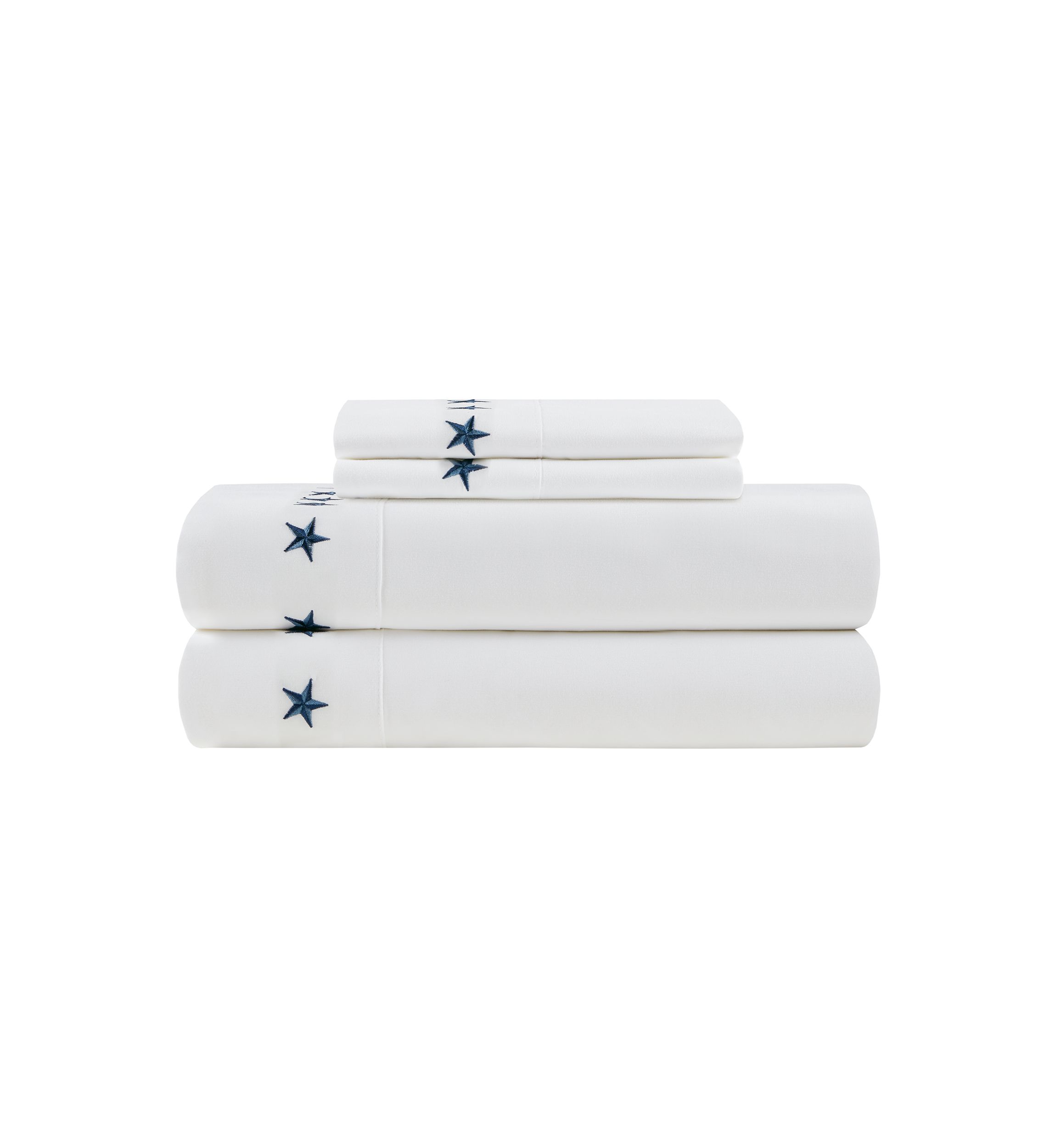 Embroidered Texas Star Sheet Set