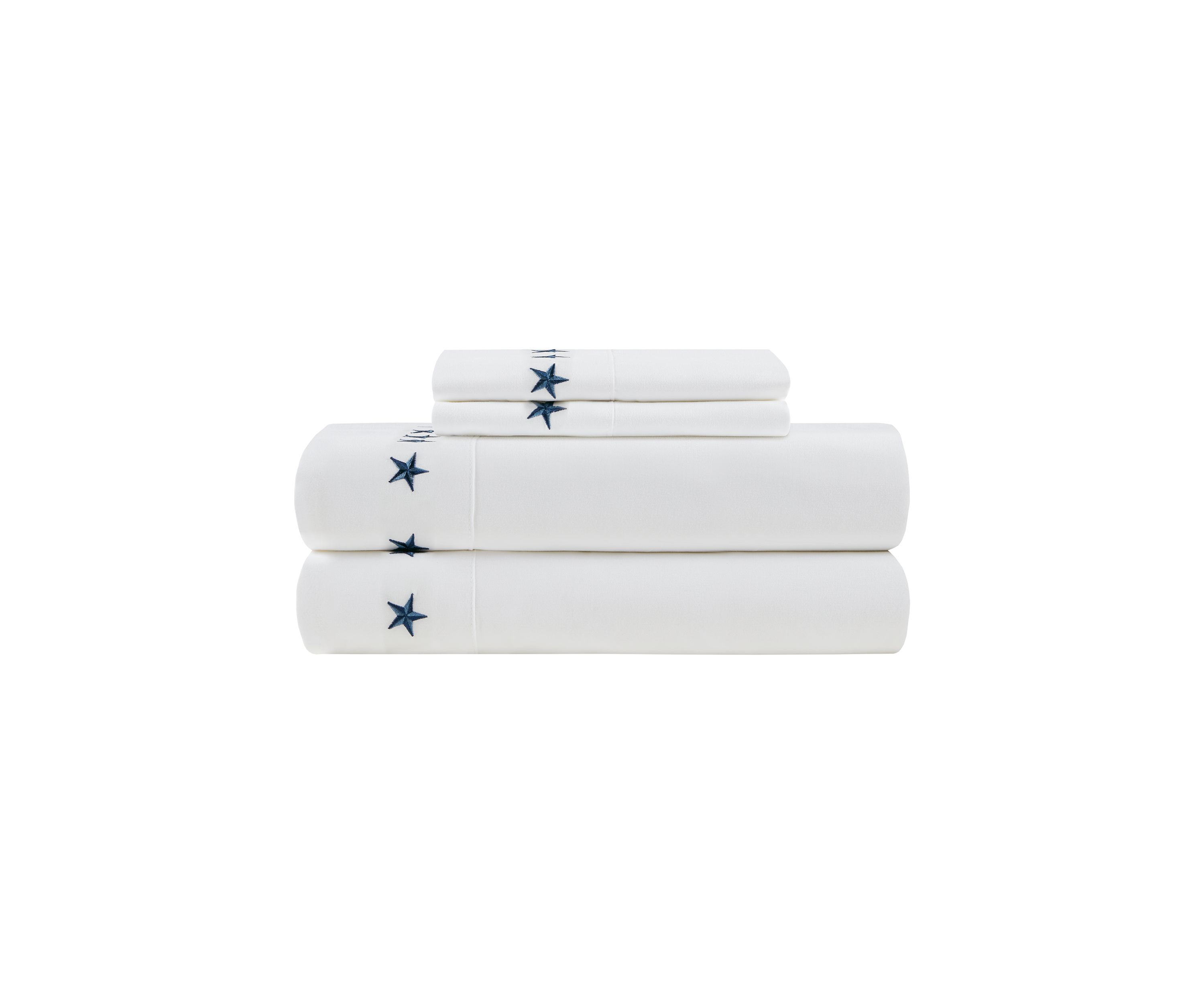 Embroidered Texas Star Sheet Set