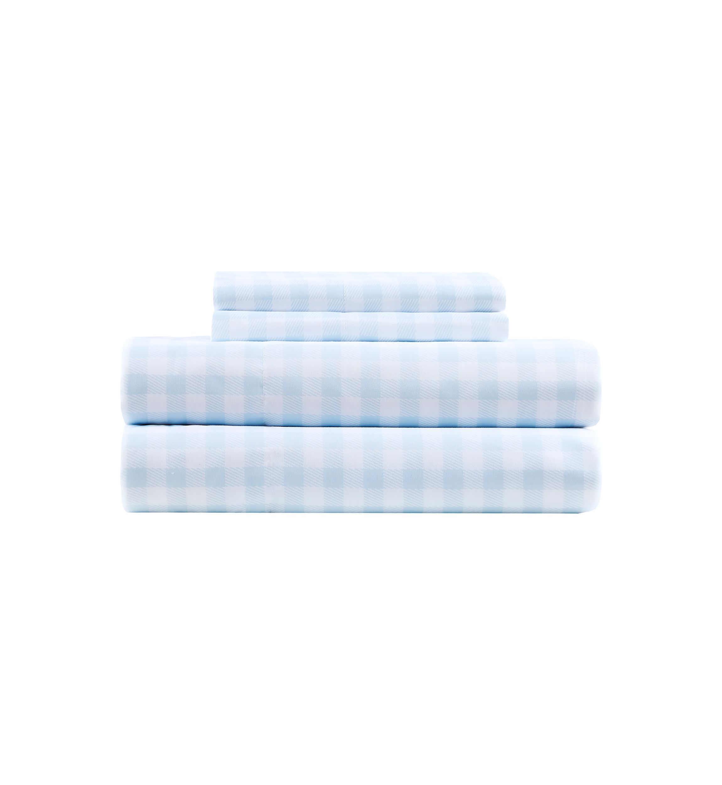 Blue Plaid Sheet Set