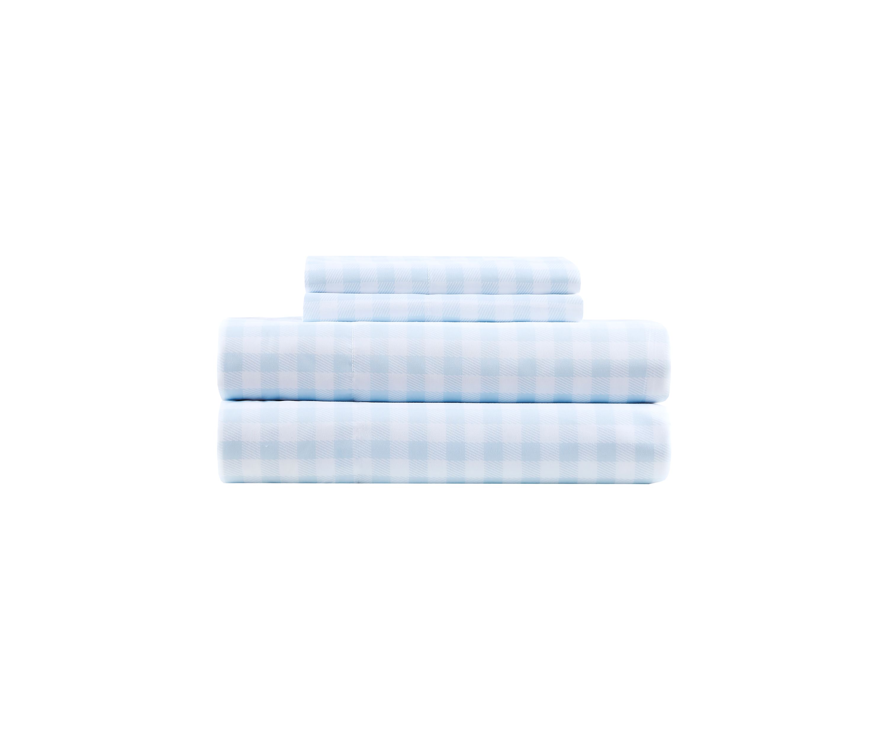 Blue Plaid Sheet Set