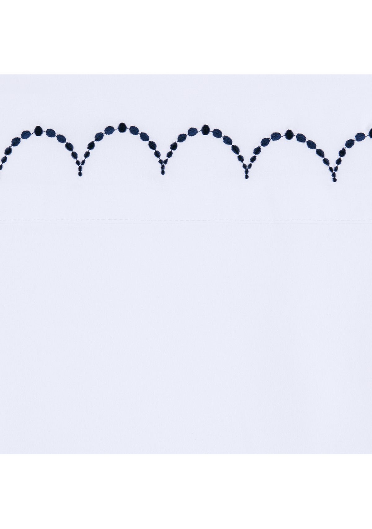 Embroidered Scalloped Sheet Set