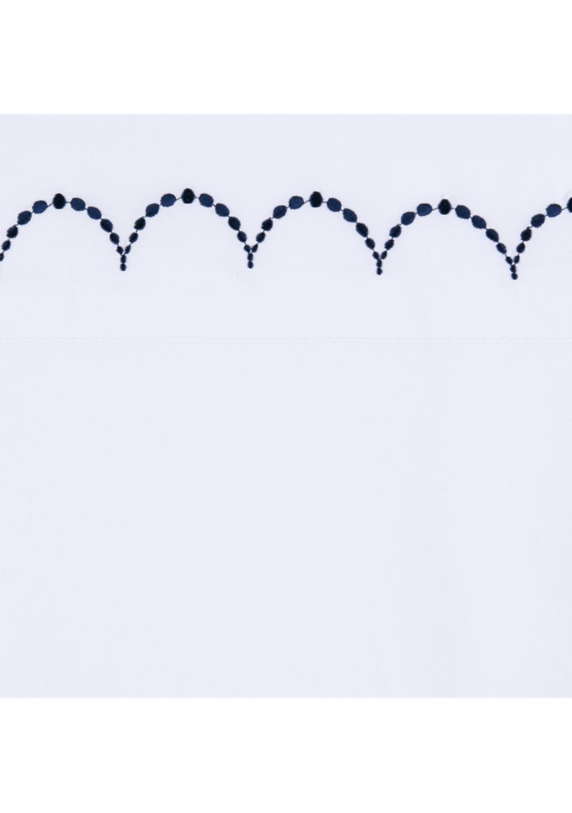 Embroidered Scalloped Sheet Set