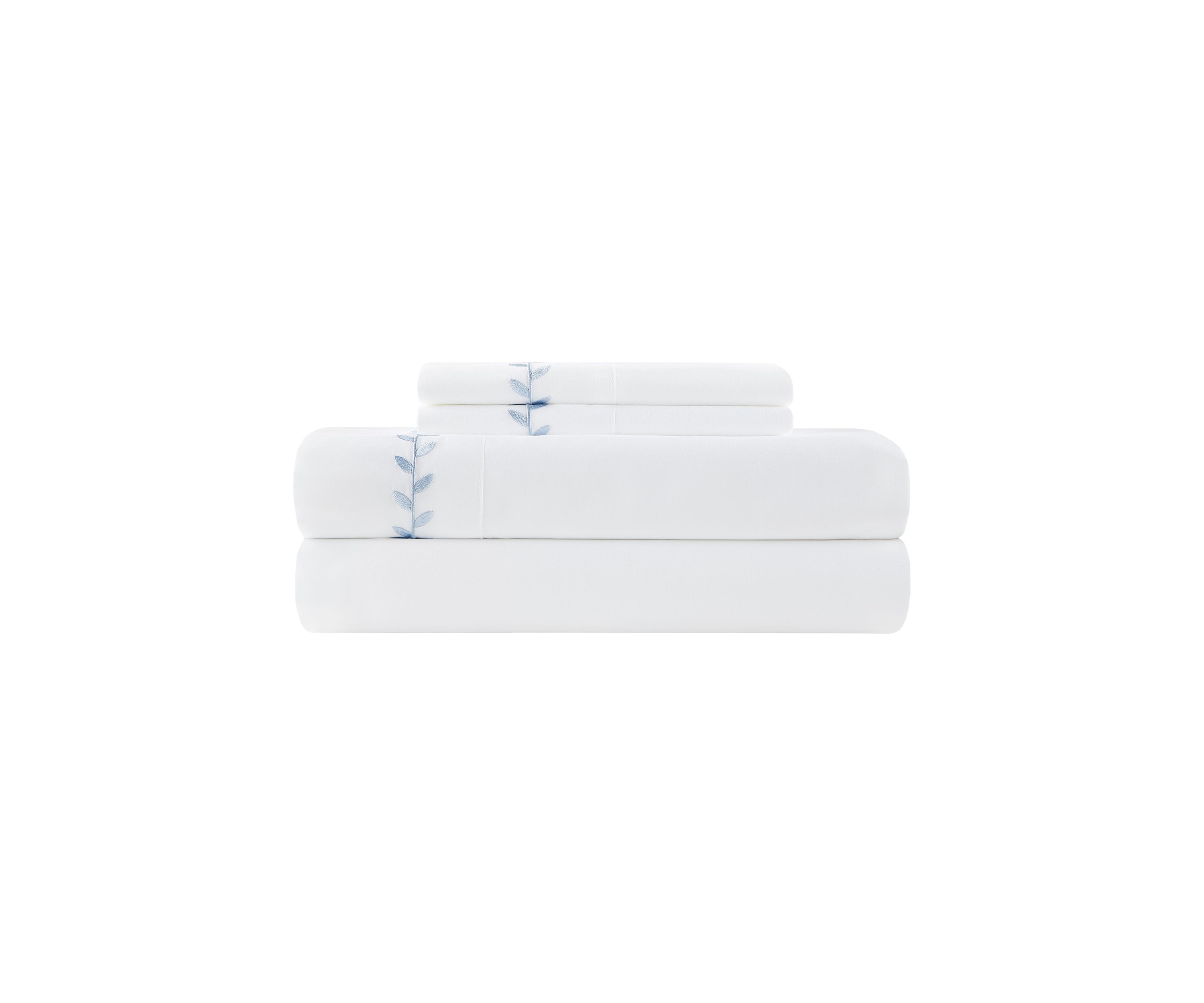 Tan Embroidered Sheet Set