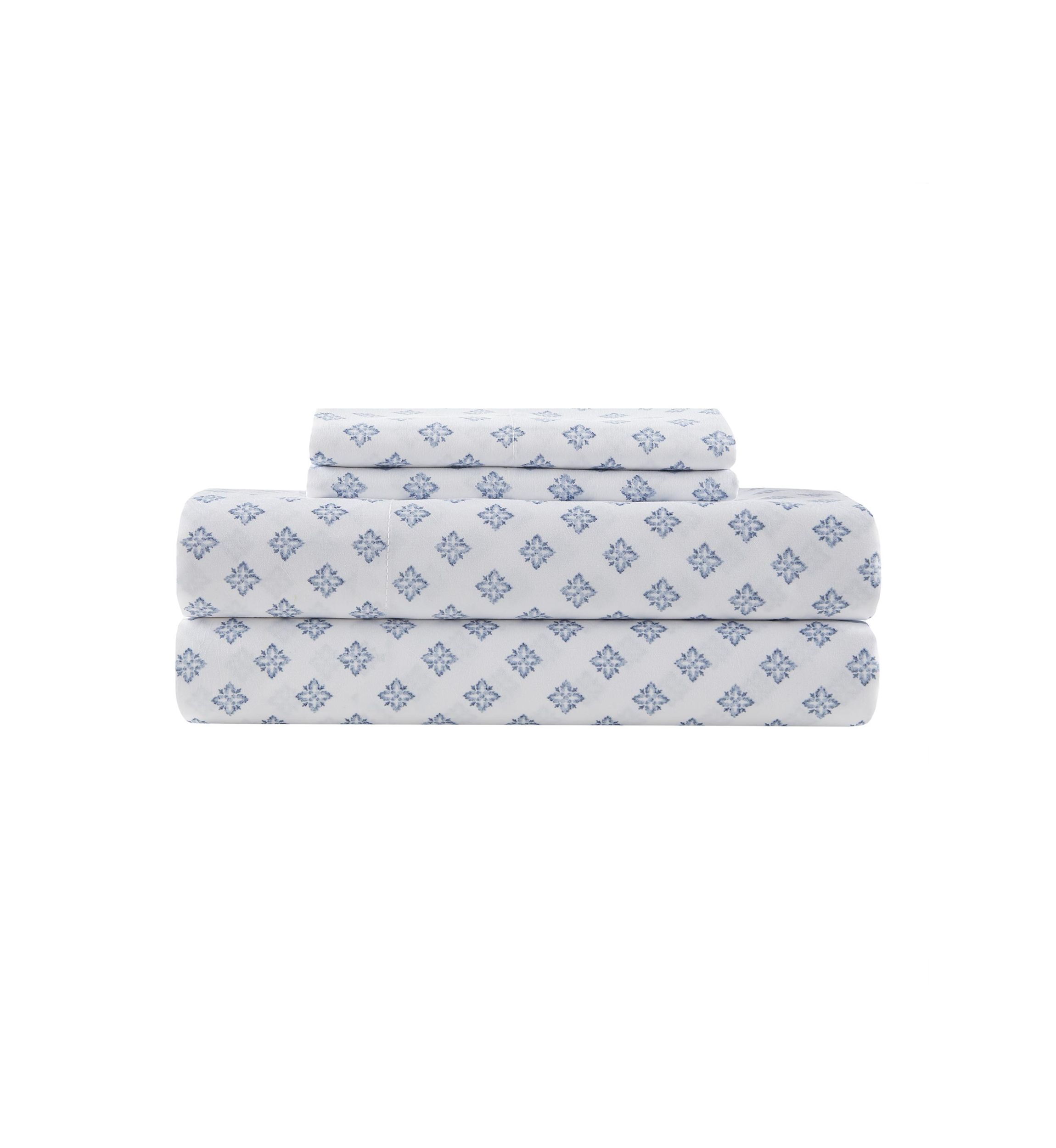 Blue Geometrical Sheet Set