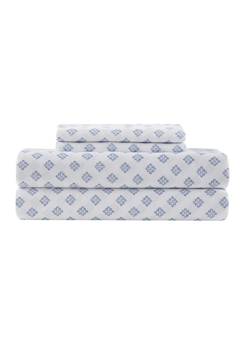 Blue Geometrical Sheet Set