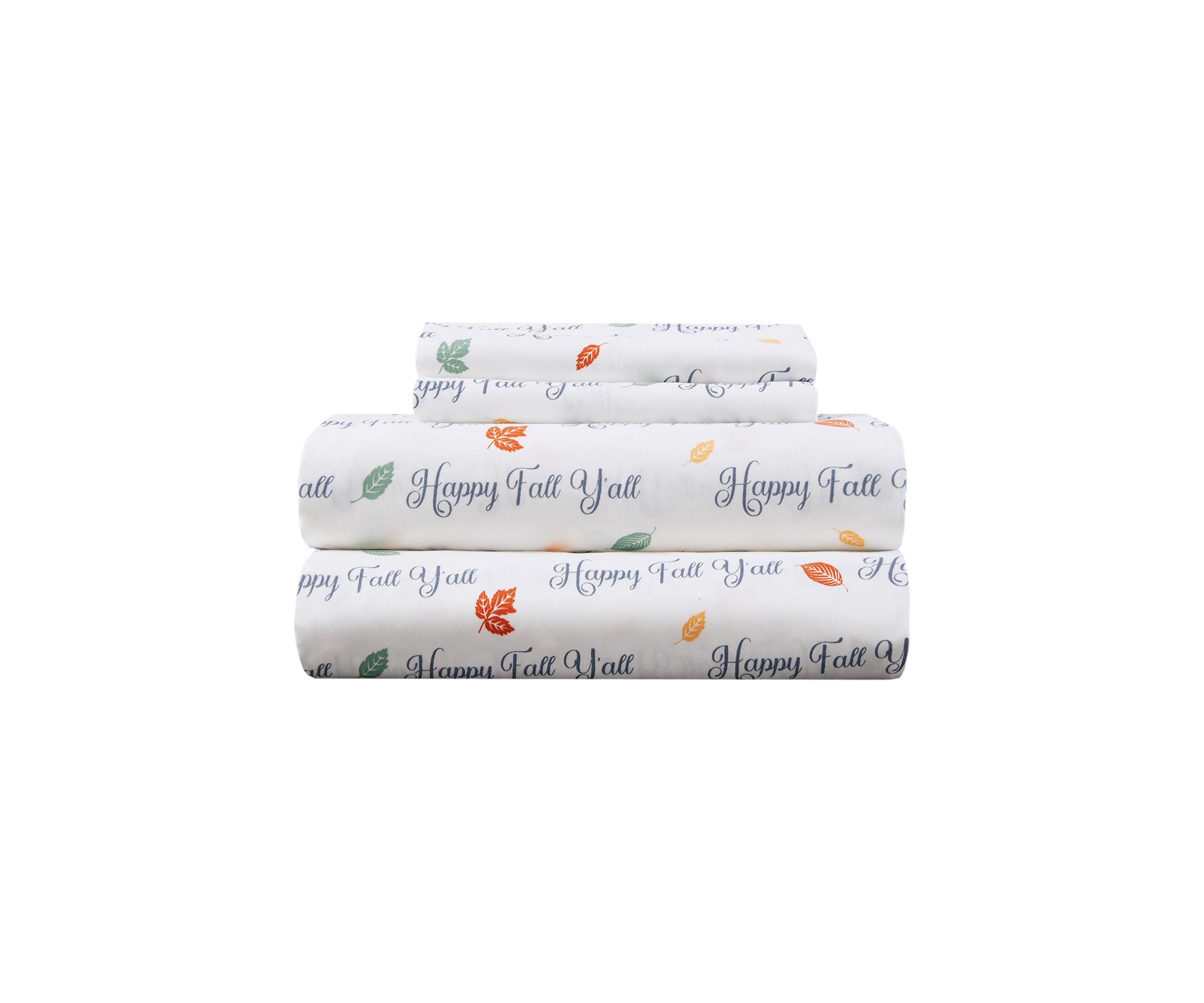Happy Fall Microfiber Sheet Set 