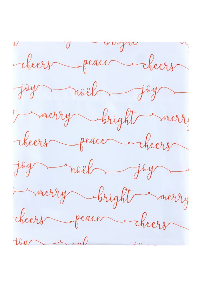Christmas Wishes Merry and Bright Sheet Set 
