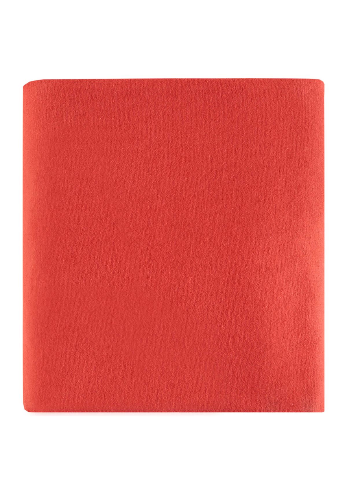 Christmas Wishes Solid Flannel Sheet Set