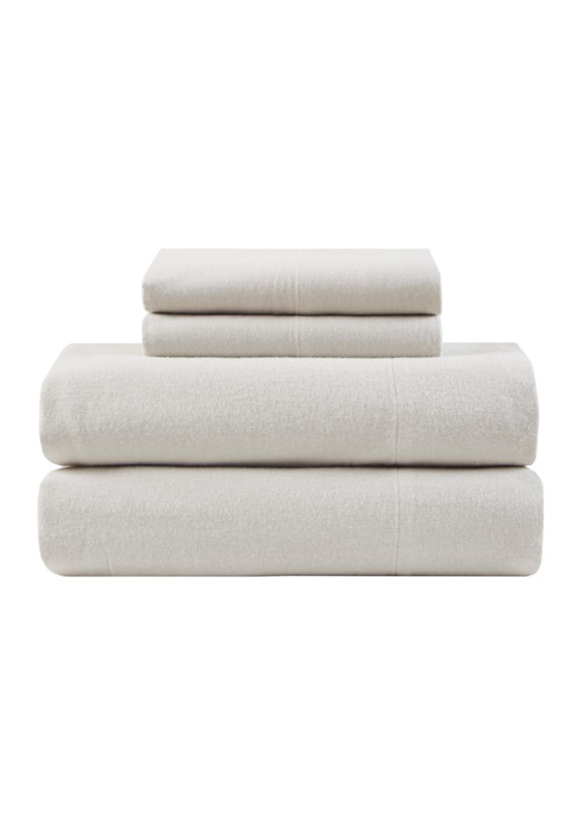 Solid Flannel Sheet Set