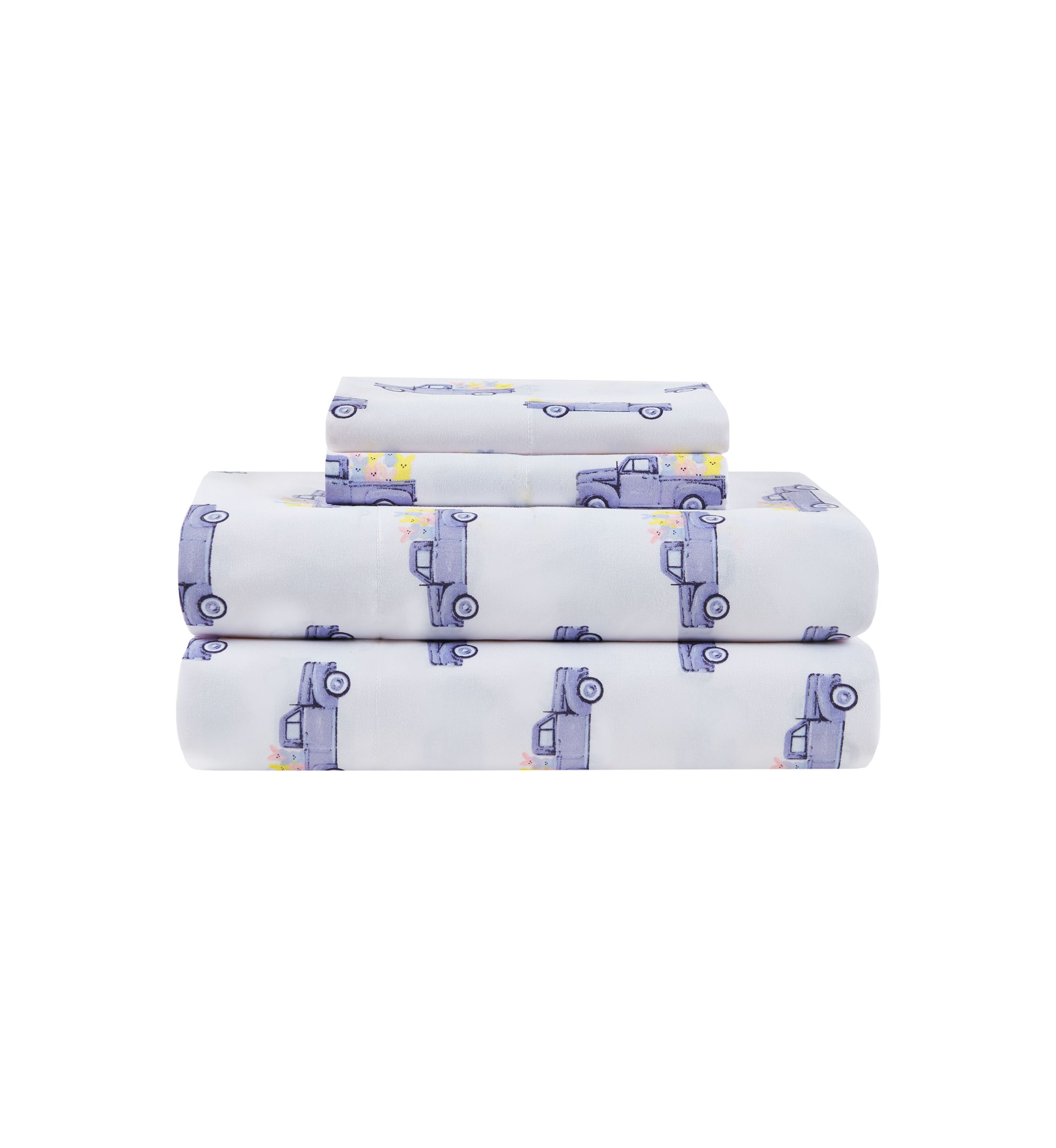 Truck with Bunnies Microfiber Sheet Set