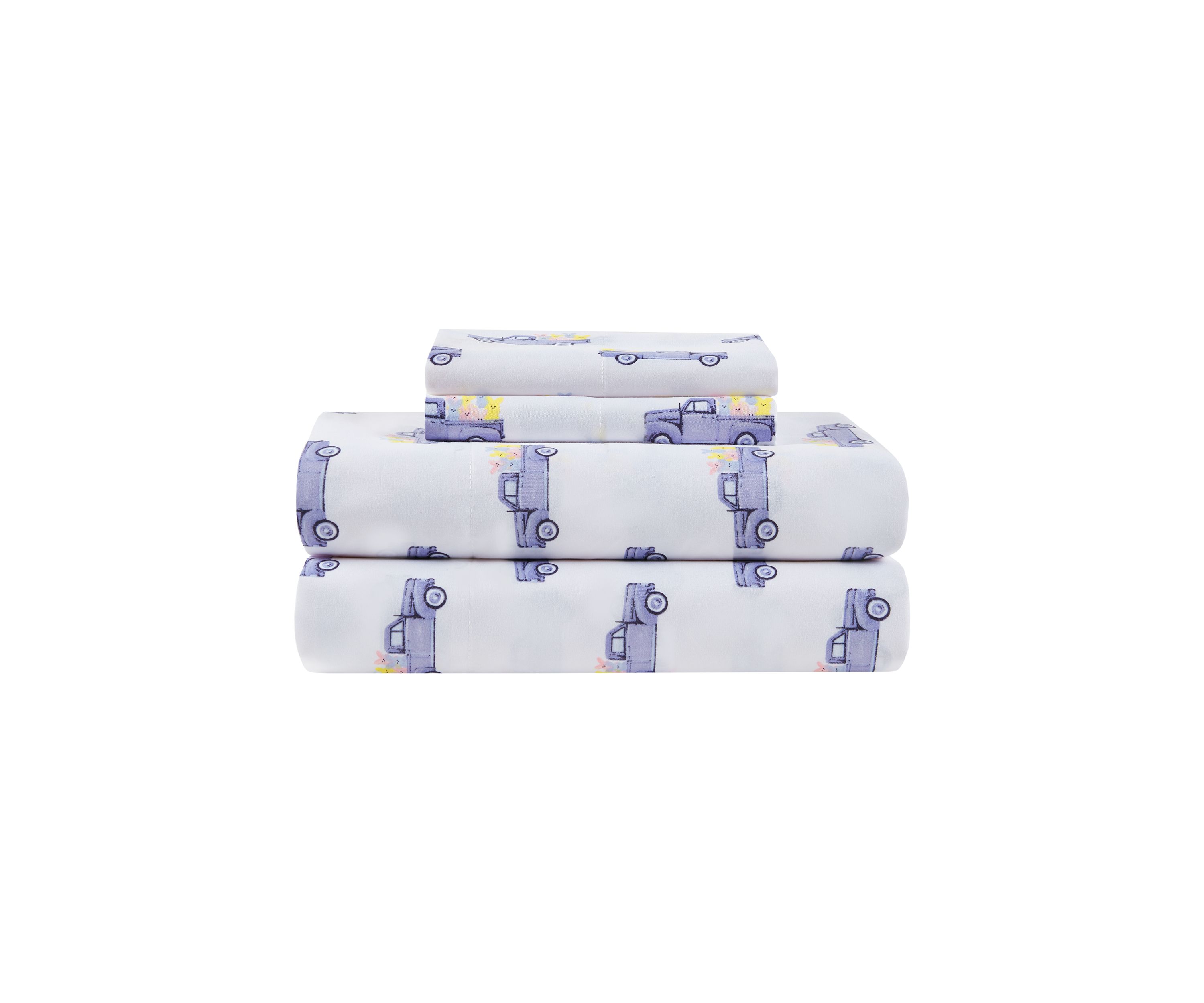 Truck with Bunnies Microfiber Sheet Set