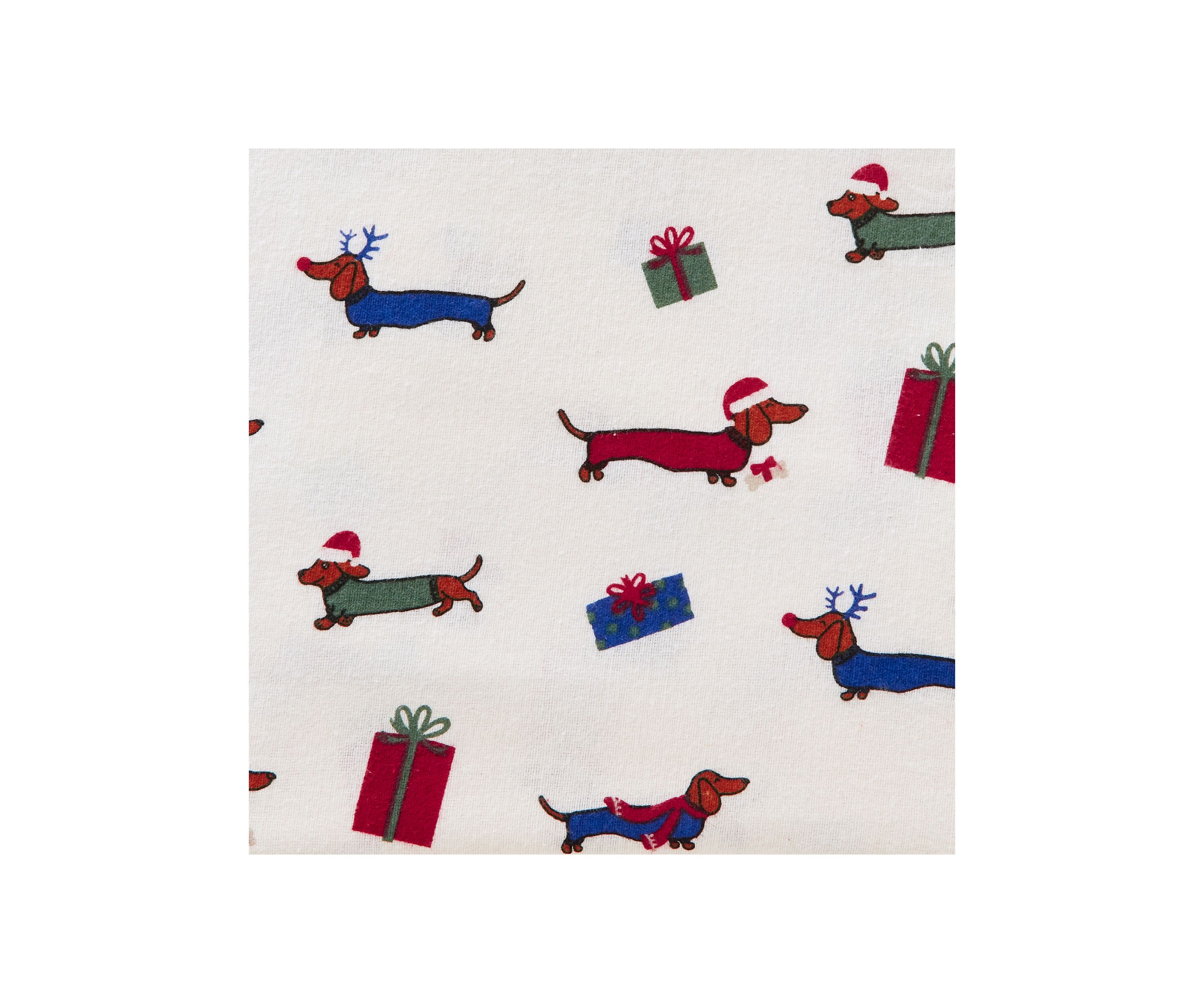 Multi Dog Printed Christmas Sheet Set