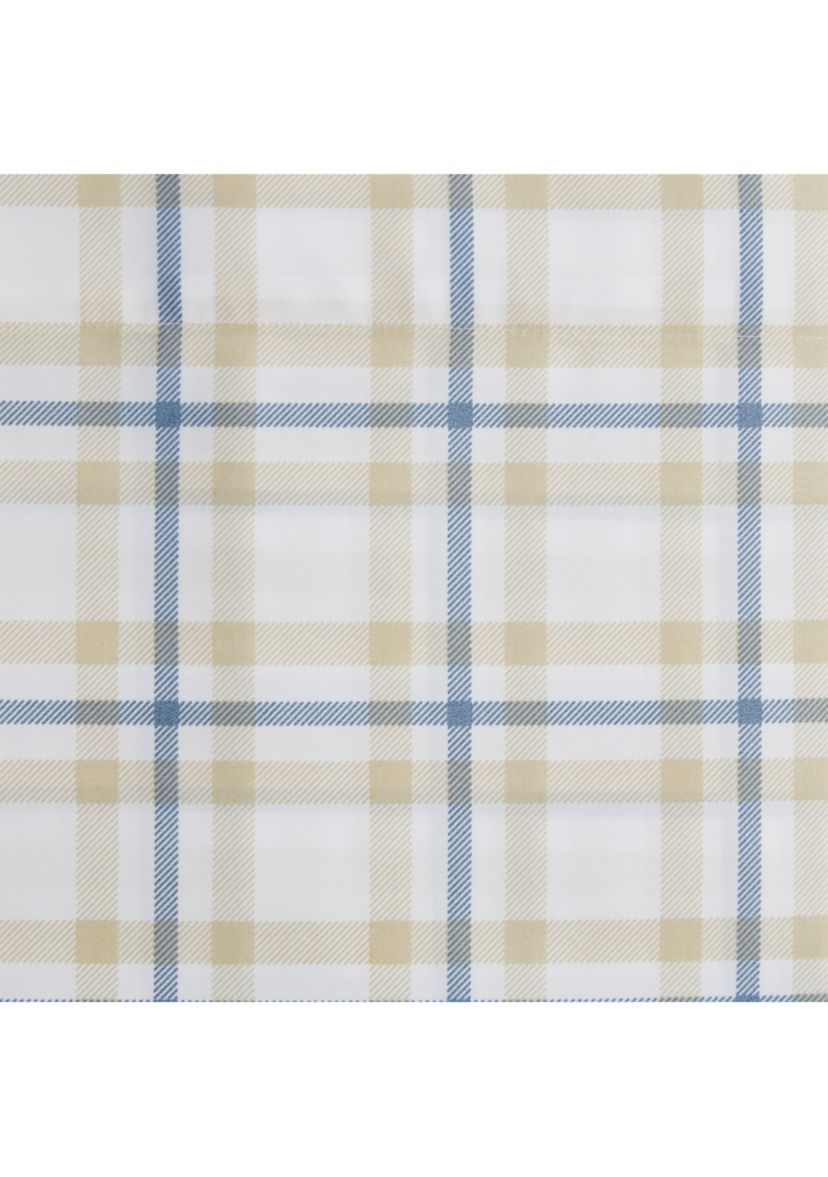 Blue Plaid Sheet Set