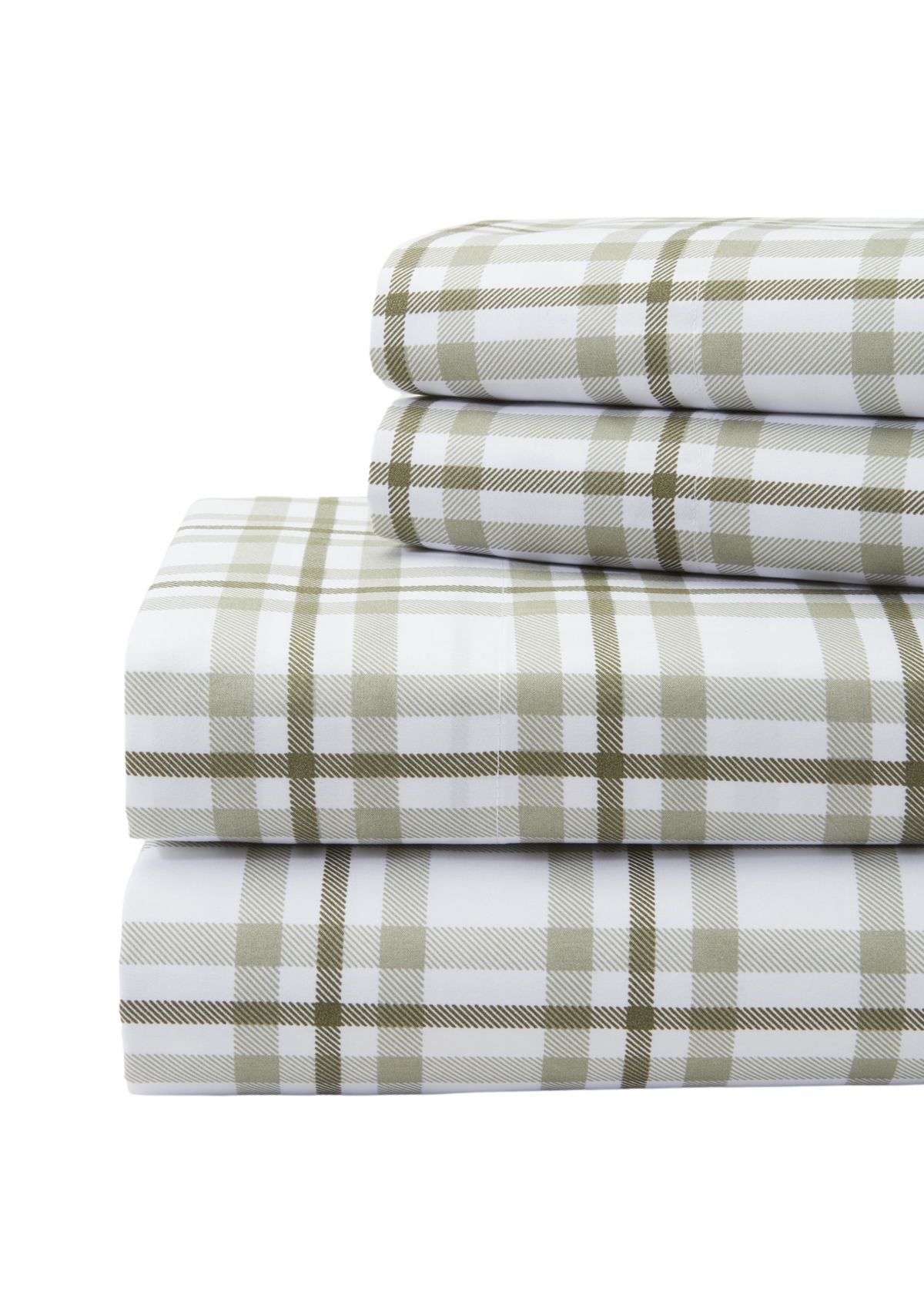 Green Plaid Sheet Set