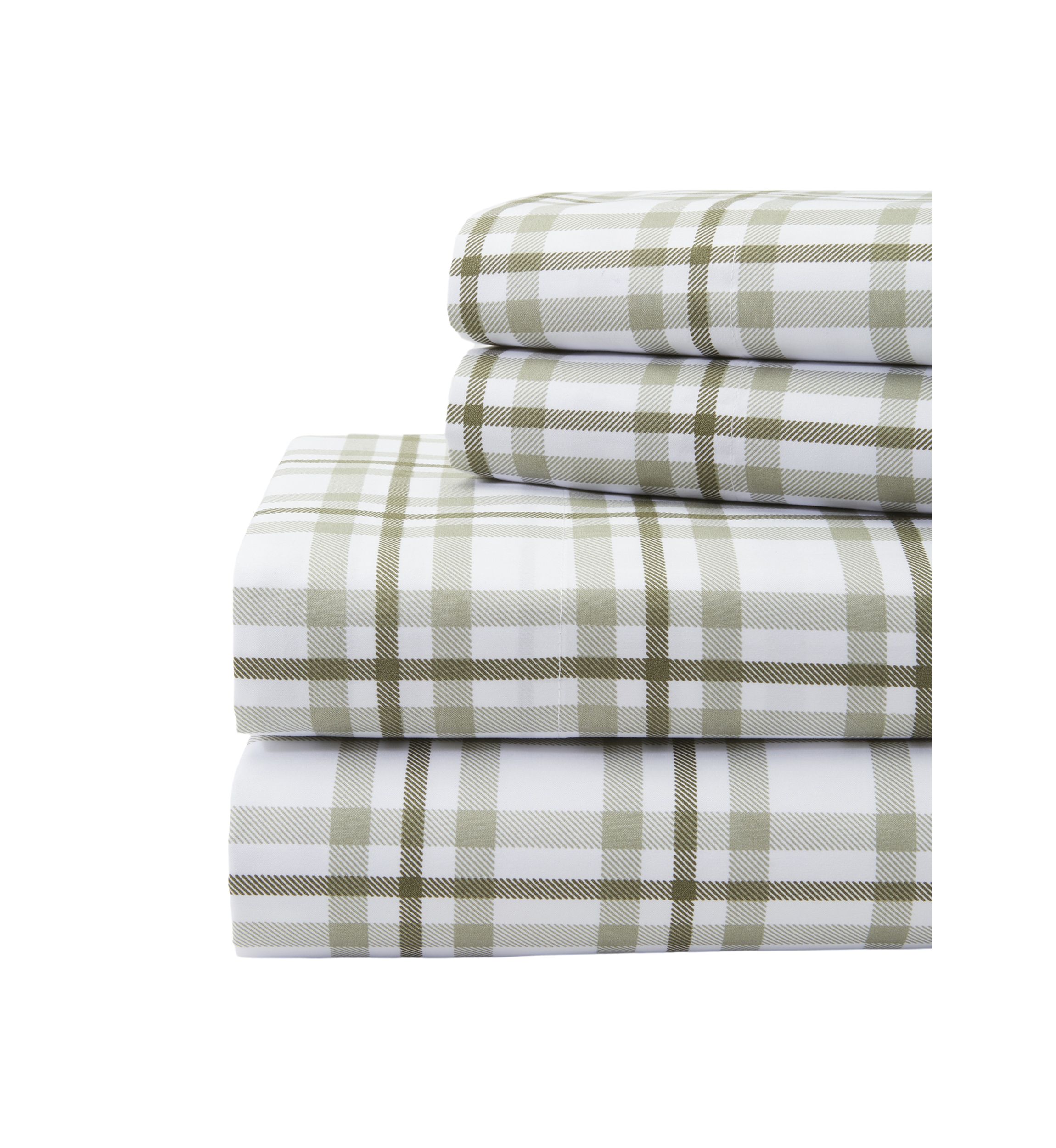 Green Plaid Sheet Set