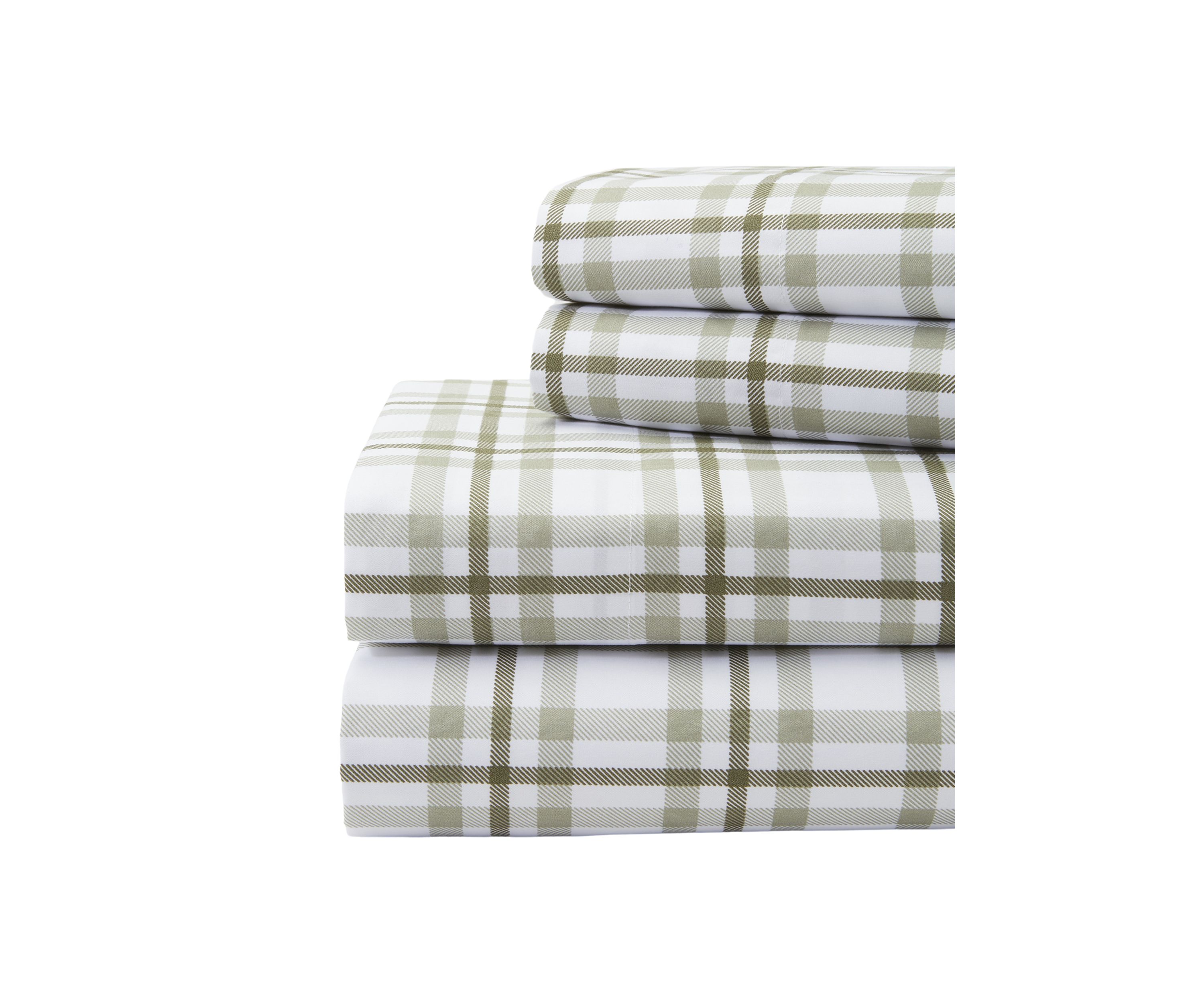 Green Plaid Sheet Set
