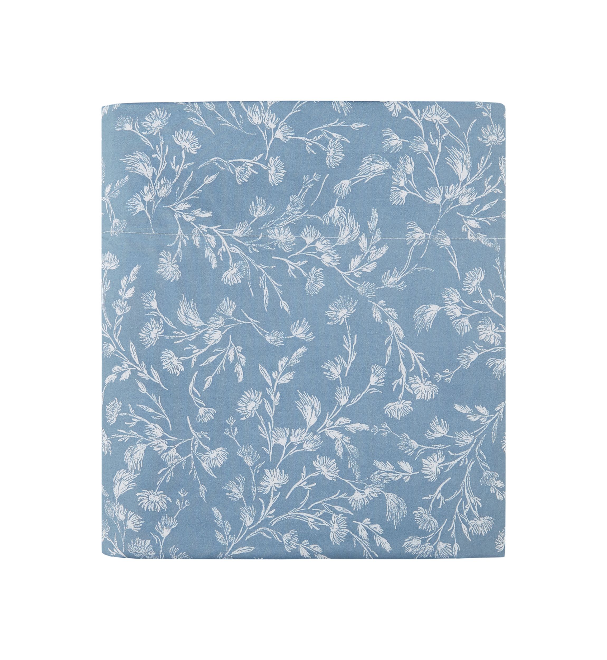 Blue Floral Sheet Set