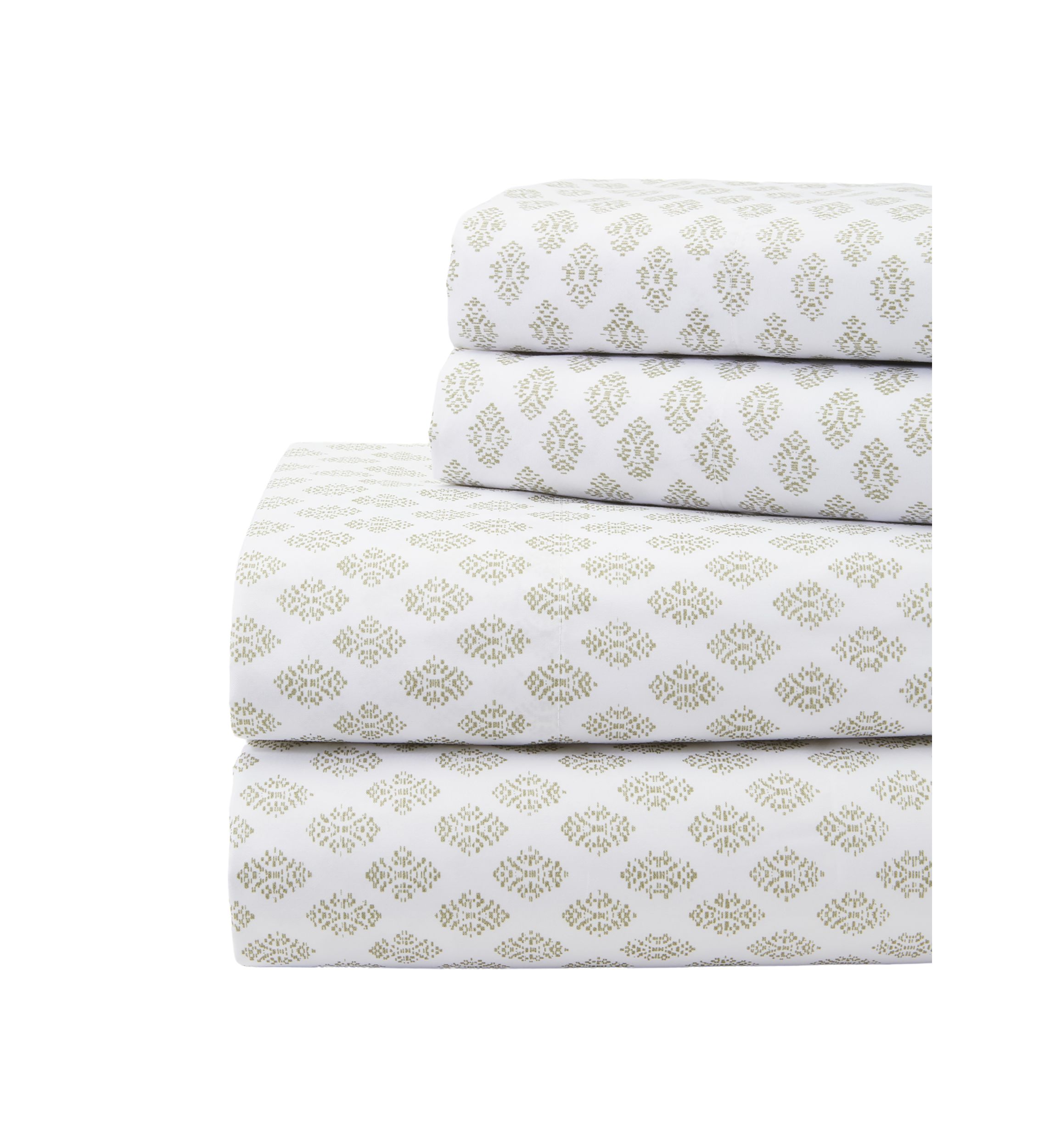 Green Geometric Sheet Set