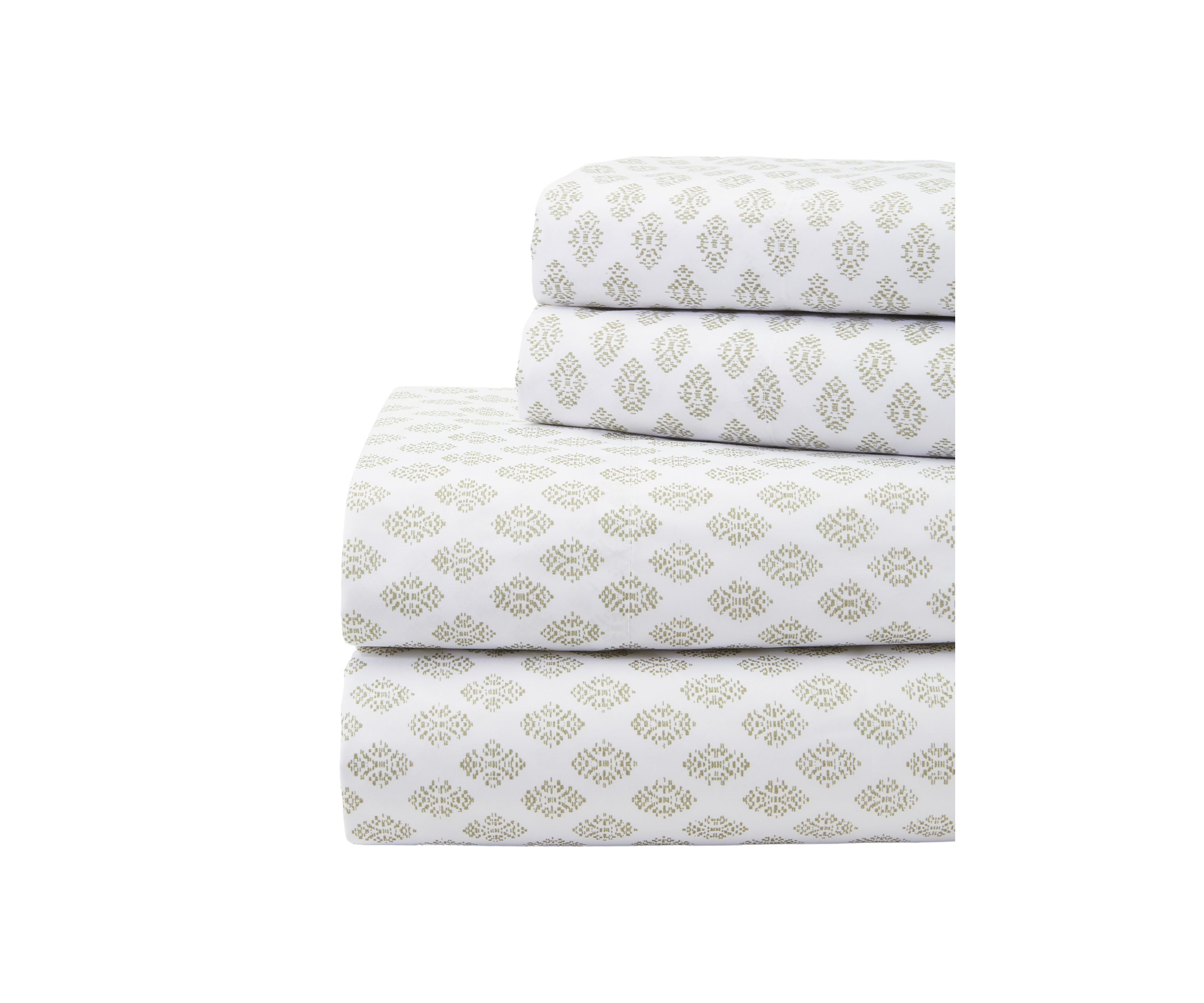 Green Geometric Sheet Set