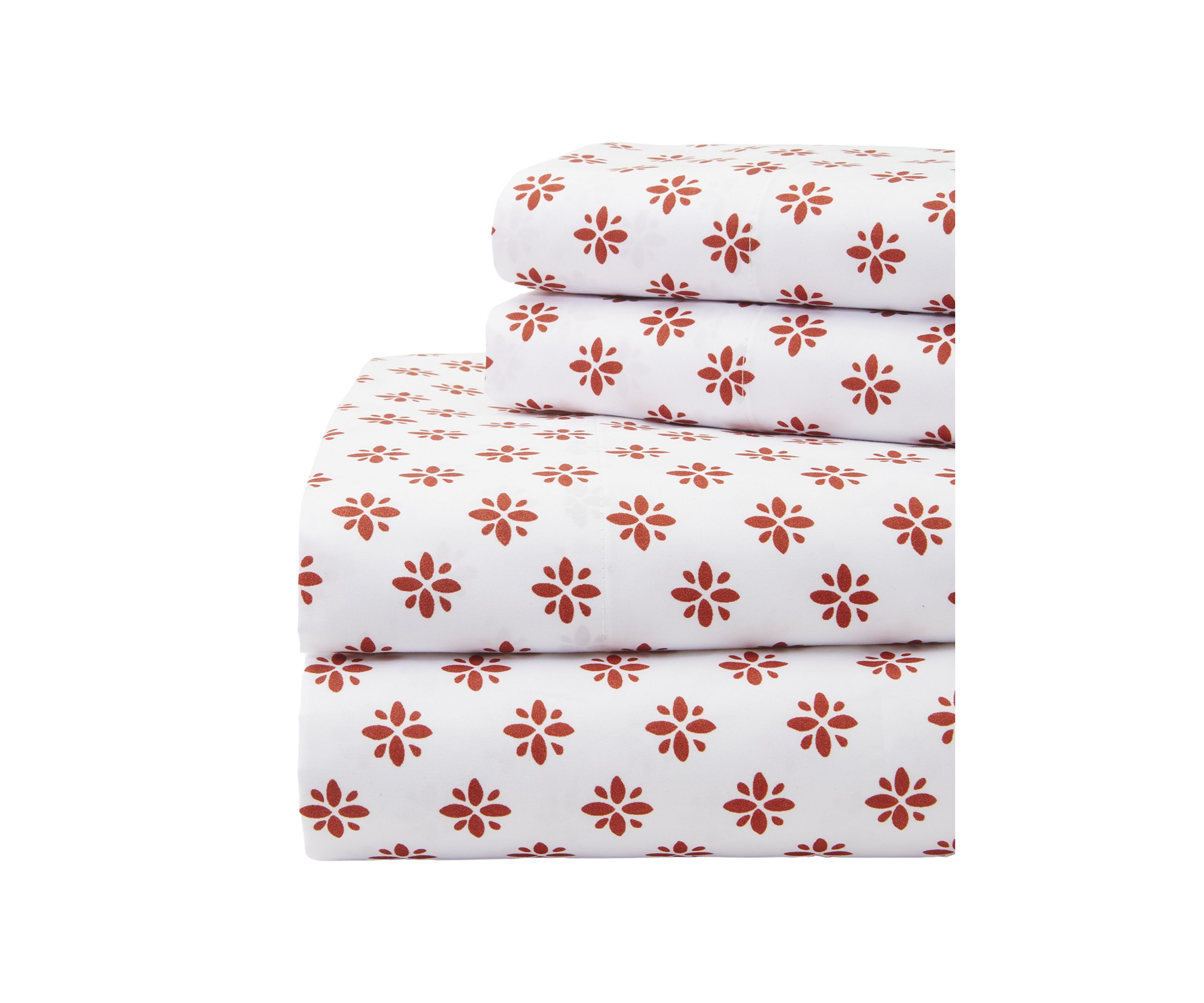 Red Ditsy Floral Sheet Set
