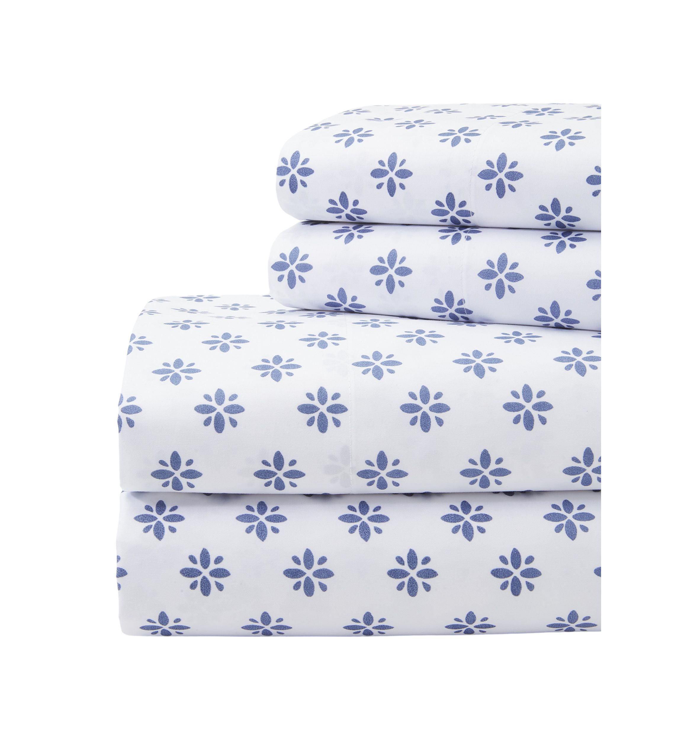 Blue Ditsy Floral Sheet Set