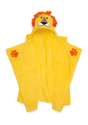 lightning bug lion hooded bath towe