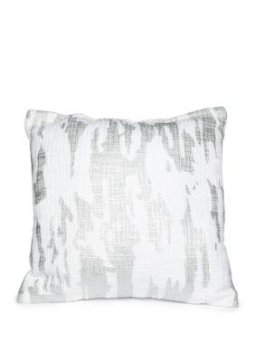 Madison Asher Metallic Silver Decorative Pillow | belk