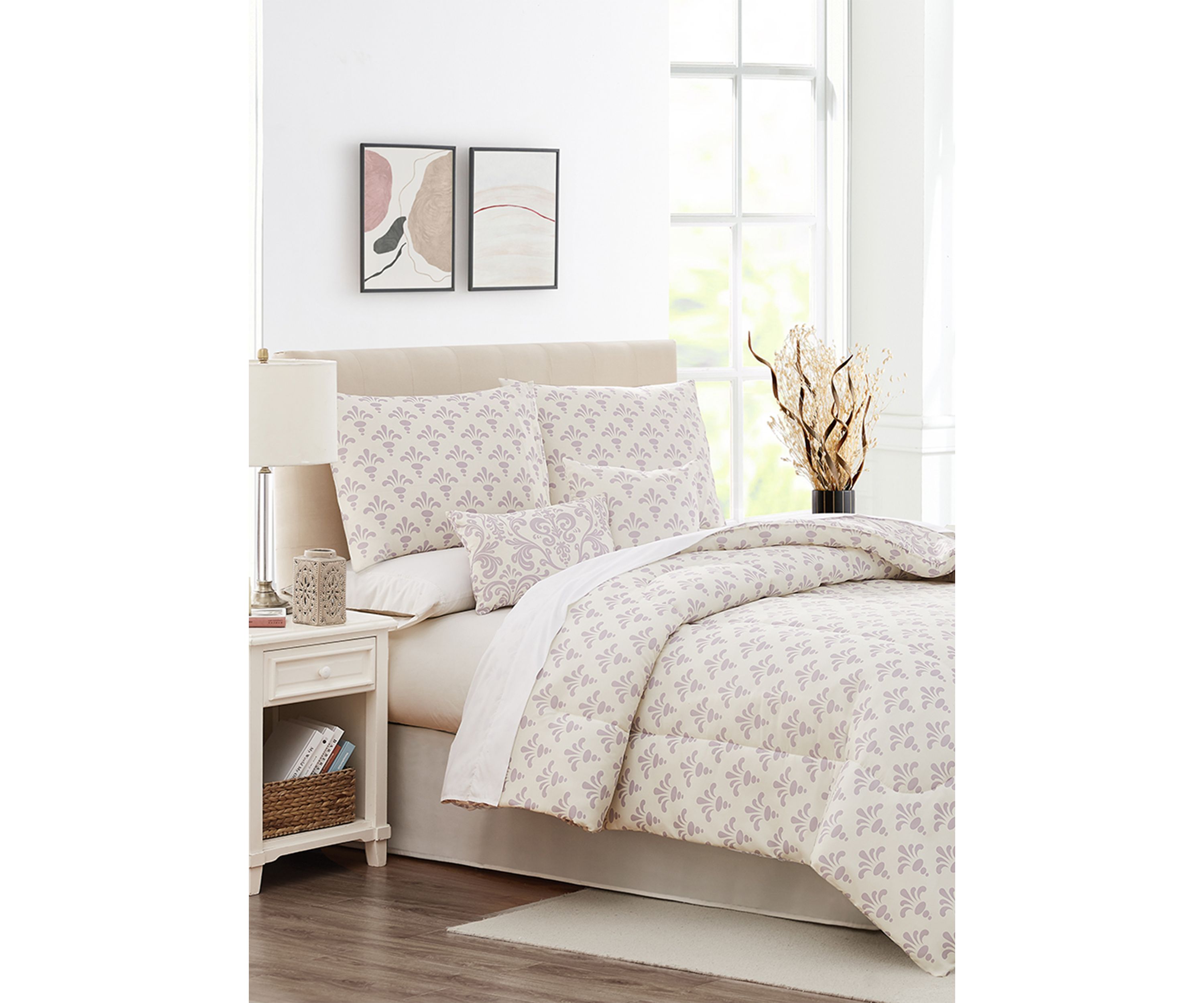 Damask 6 Piece Comforter Set 