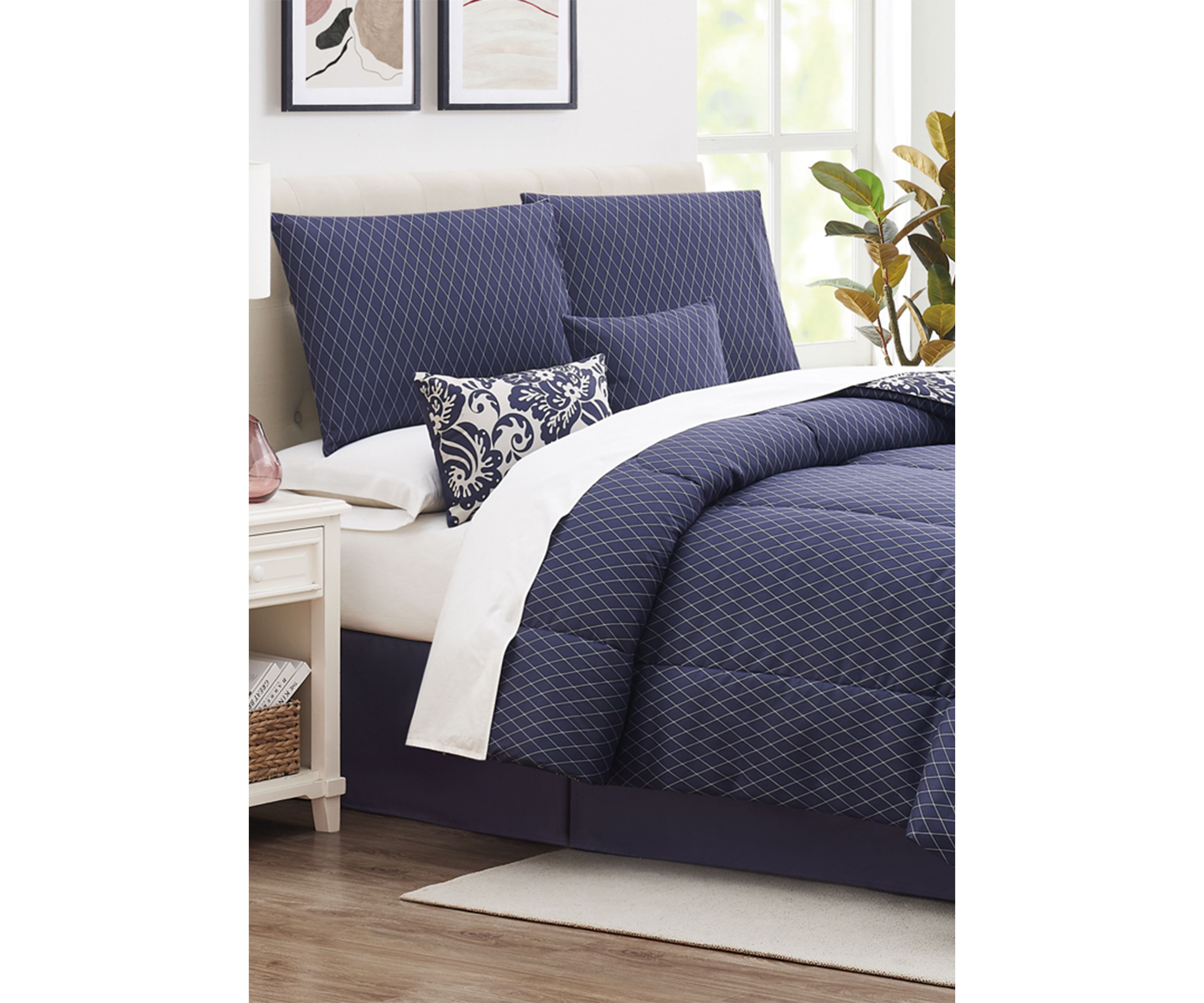Navy Paisley 6-Piece Comforter Set