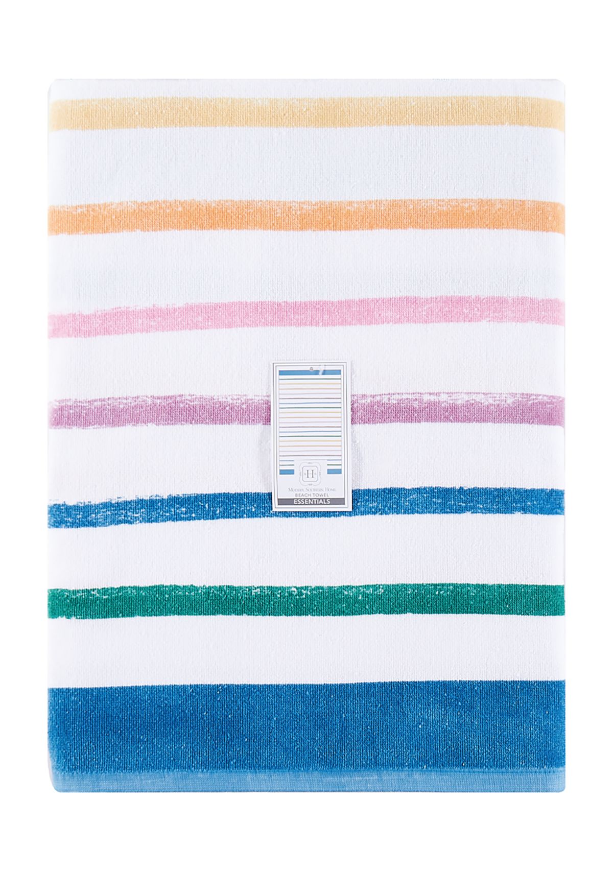 RANBOW STRIPE:Towel Beach:MULTI