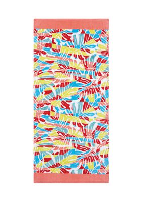 Modern. Southern. Home.™ Tropical Leaves Beach Towel | belk