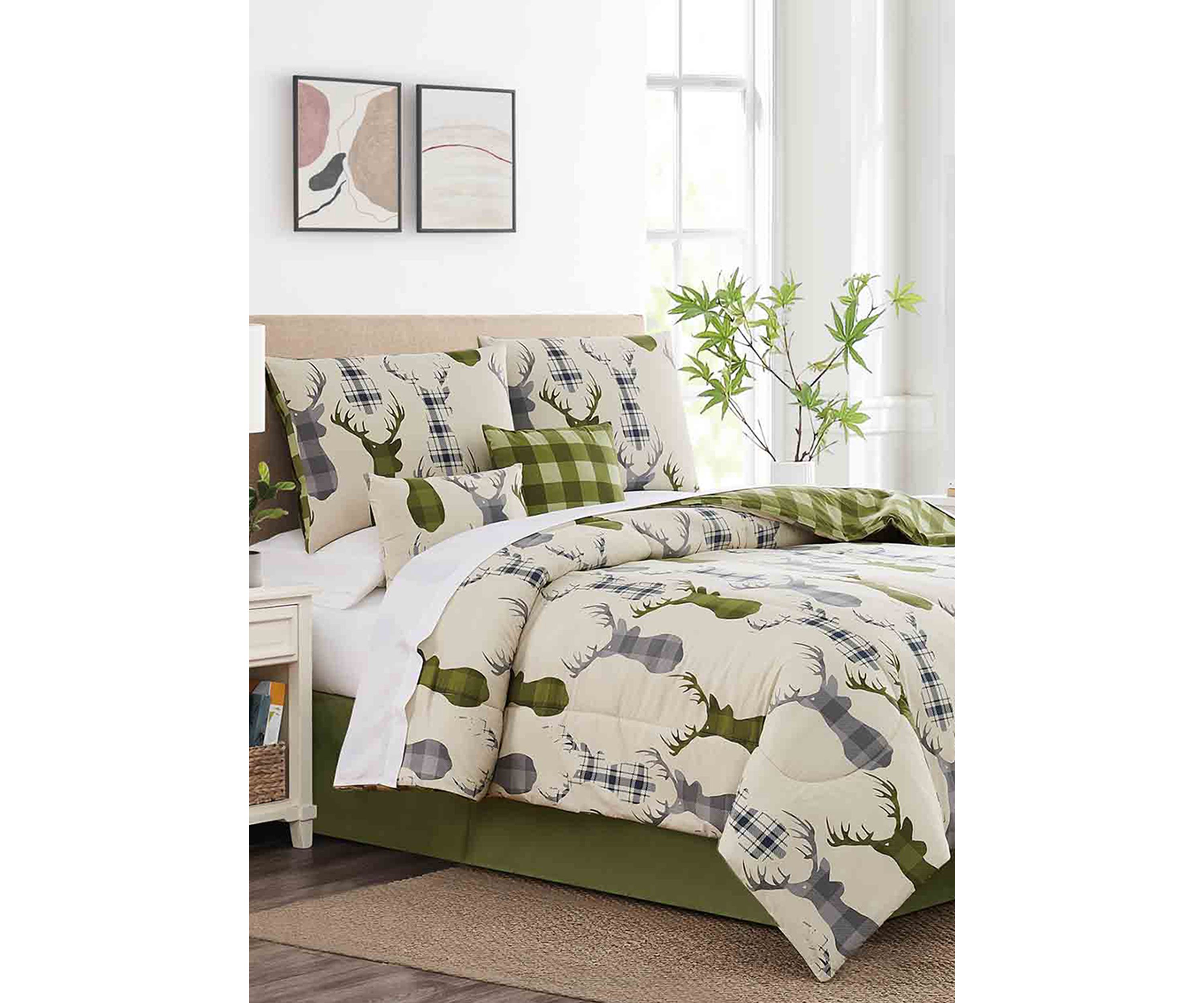 Deer Head 6-Piece Comforter Set