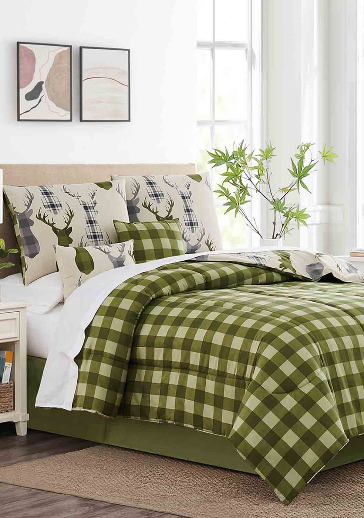 Deer Head 6-Piece Comforter Set