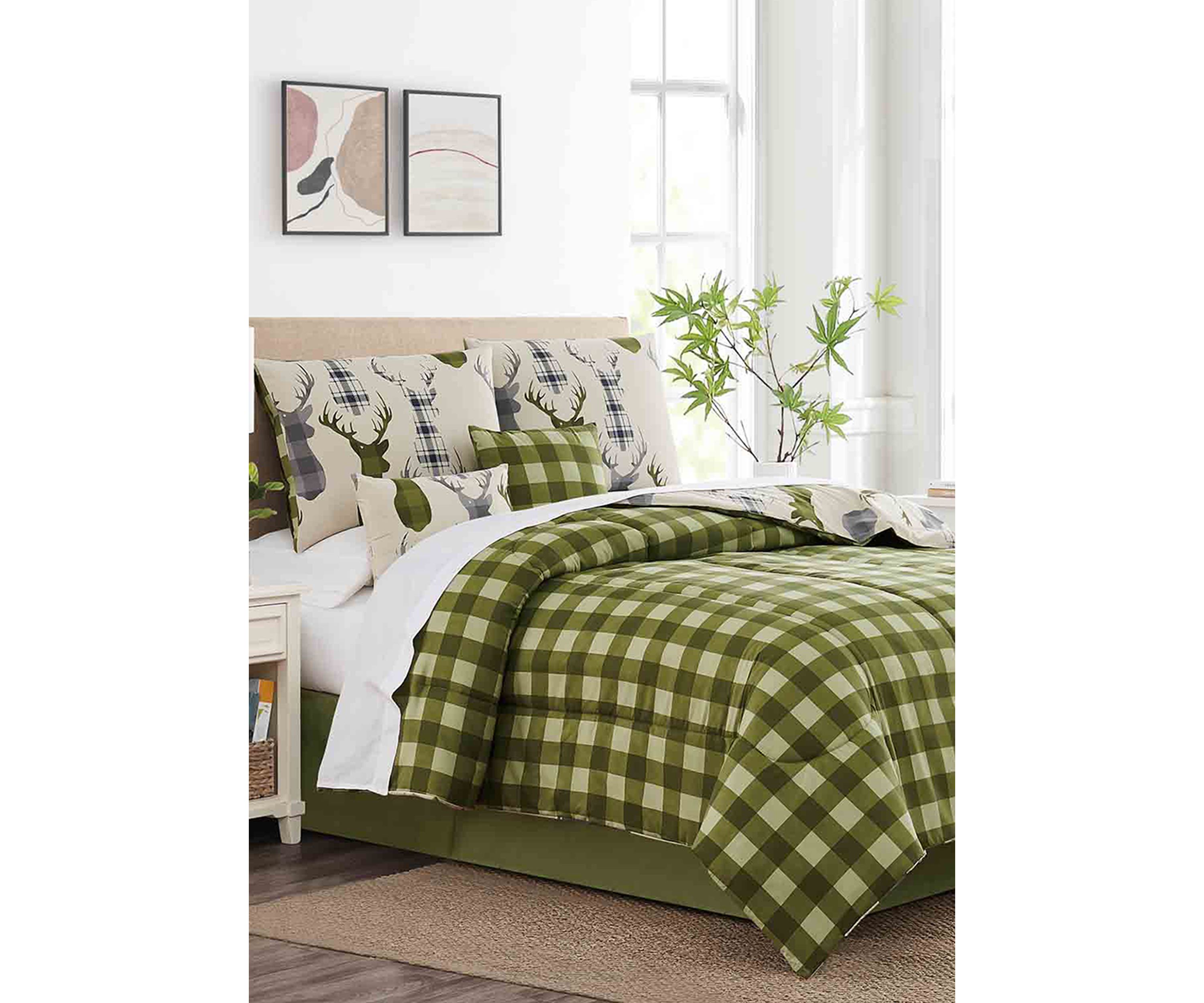 Deer Head 6-Piece Comforter Set