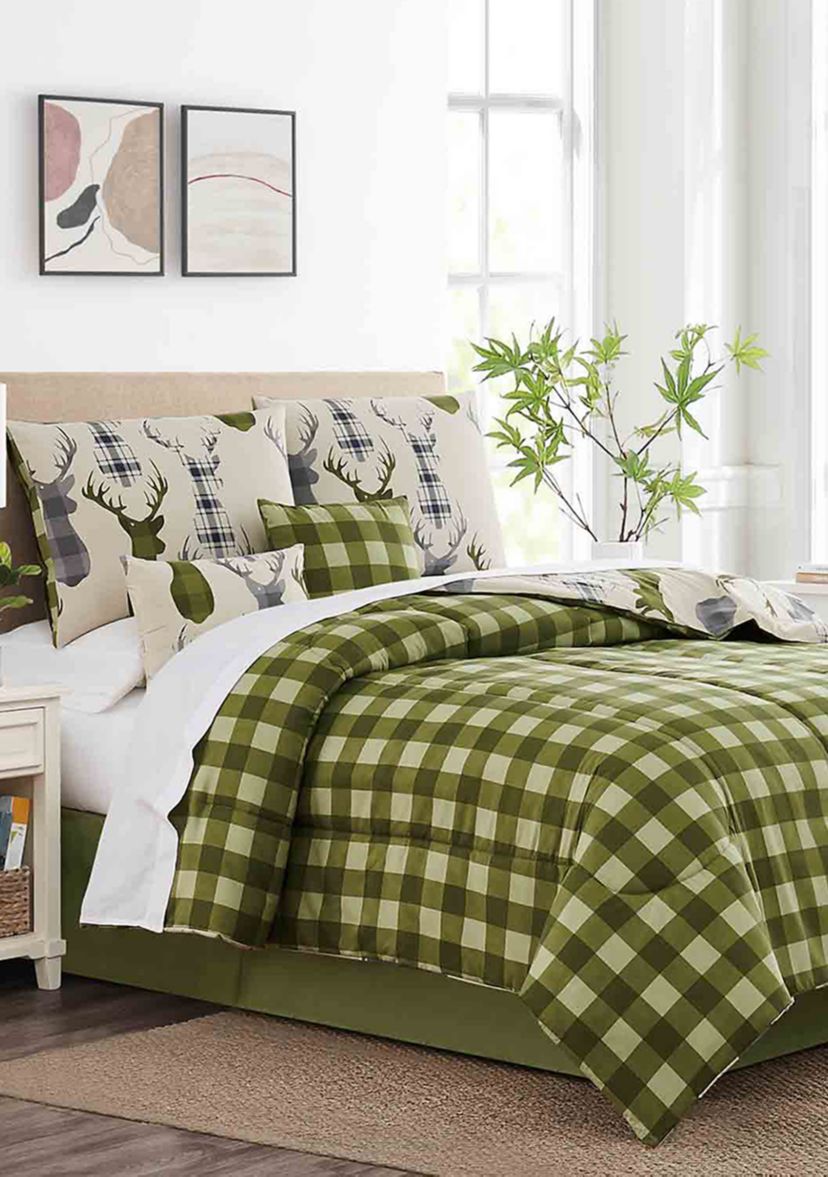 Deer Head 6-Piece Comforter Set