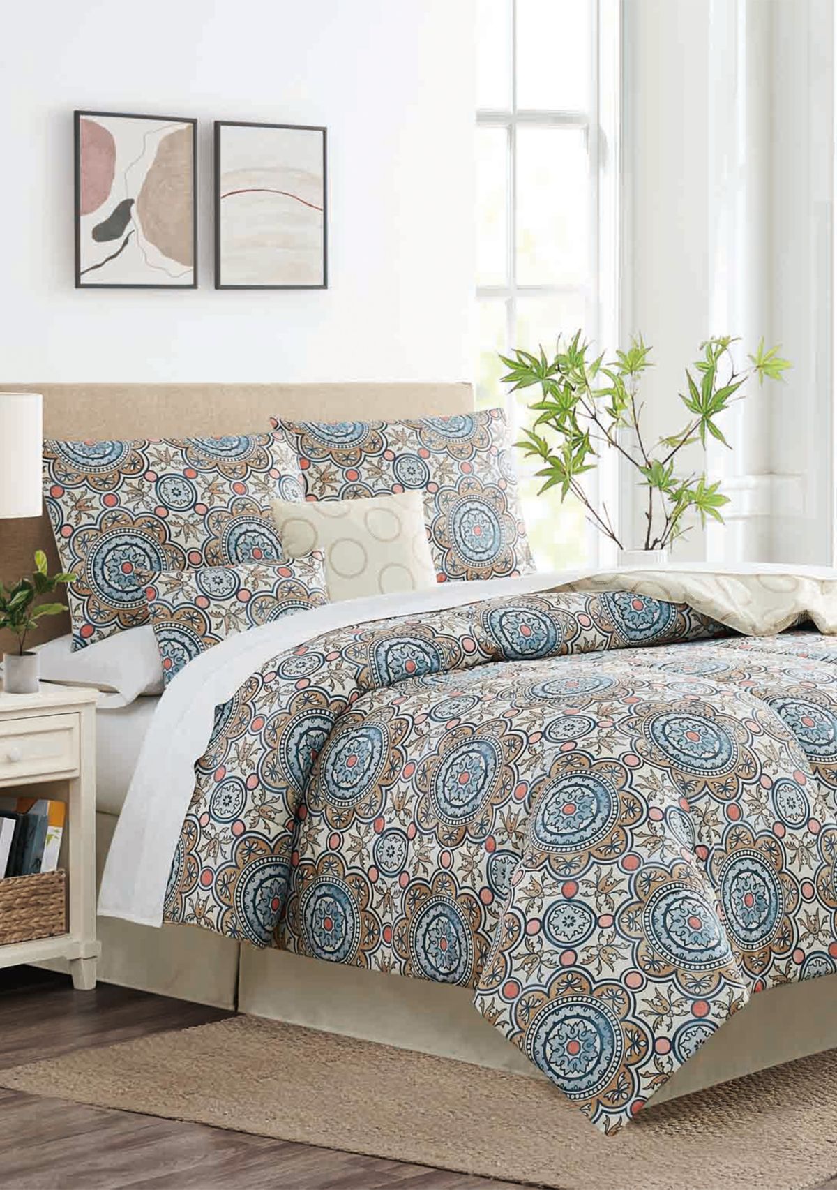 Adrienne Medallion 6-piece Comforter Set