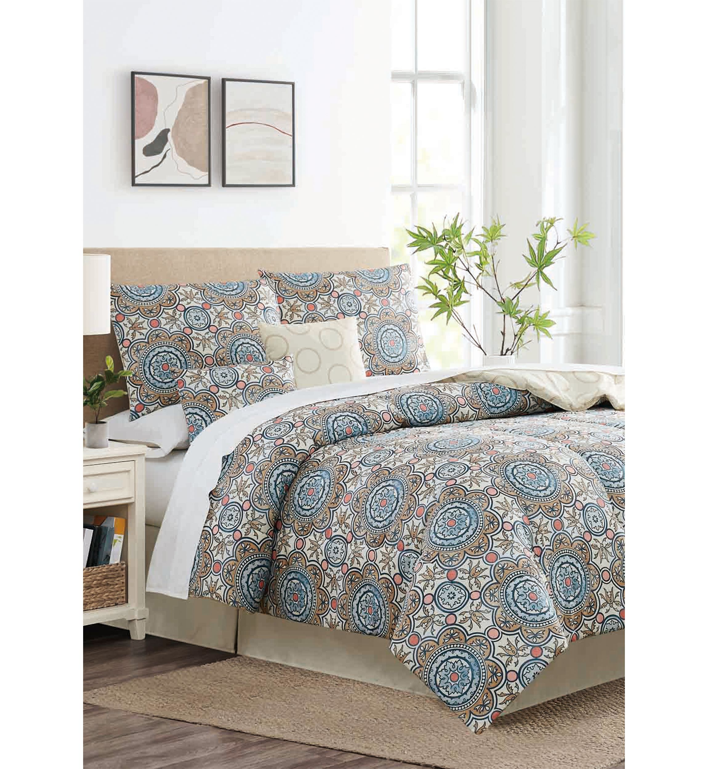 Adrienne Medallion 6-piece Comforter Set