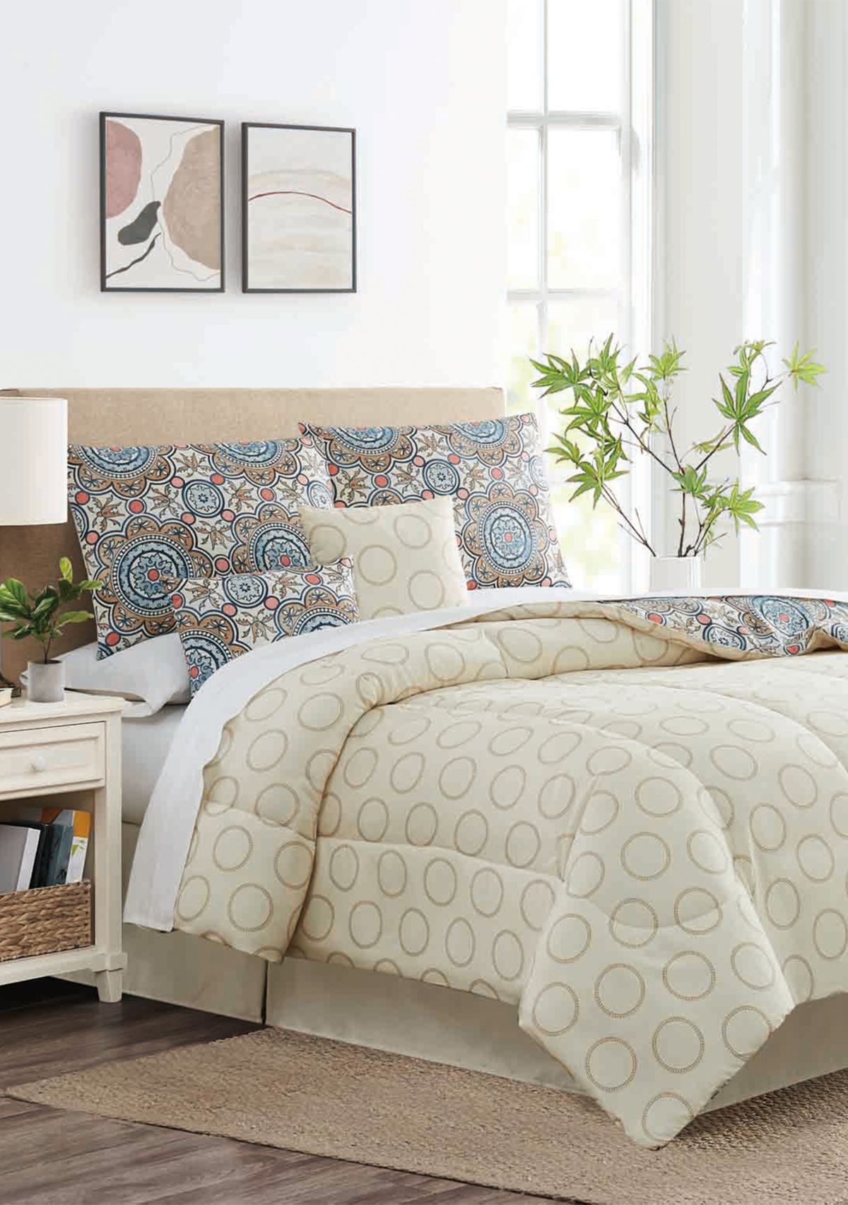 Adrienne Medallion 6-piece Comforter Set