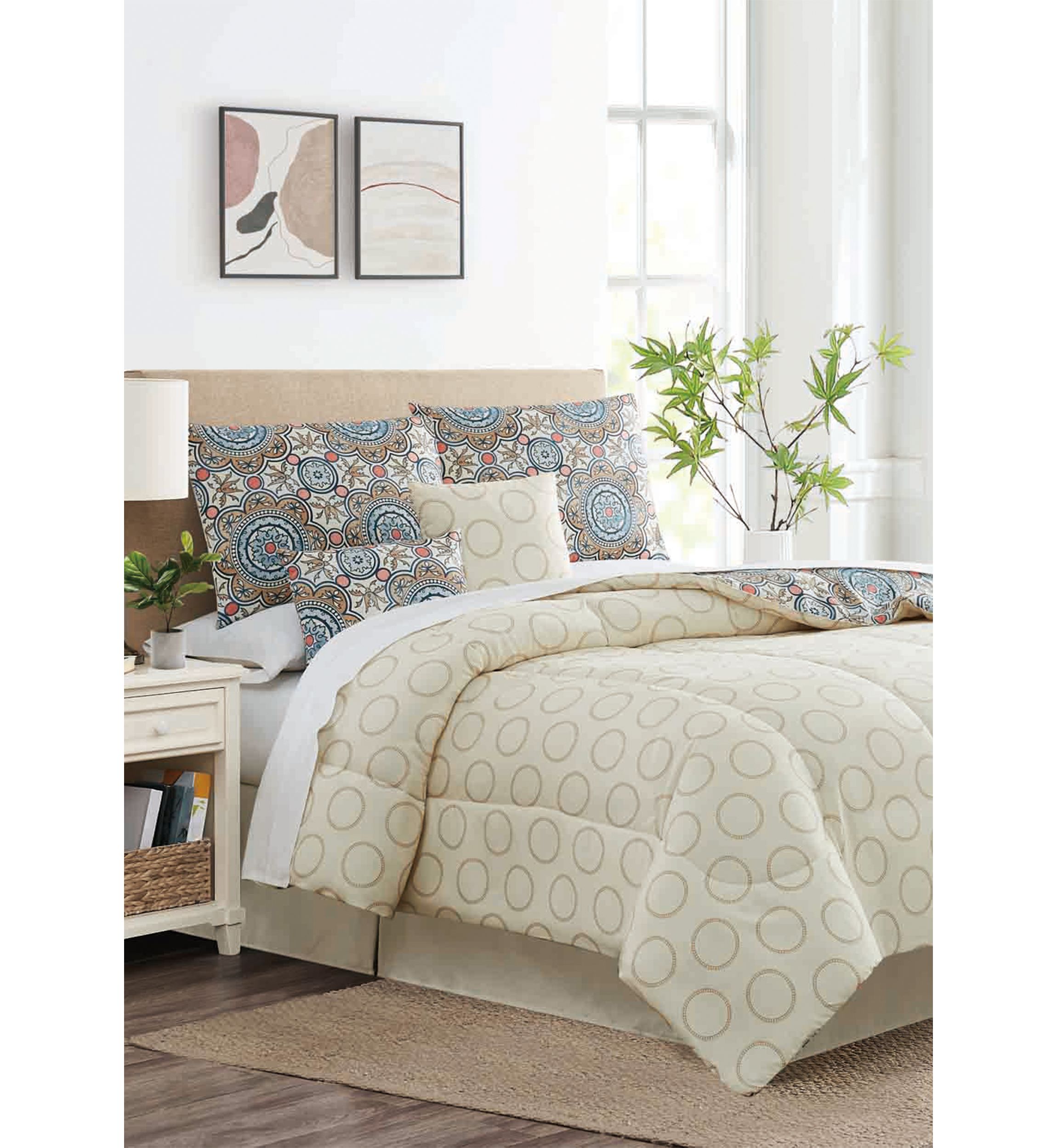 Adrienne Medallion 6-piece Comforter Set