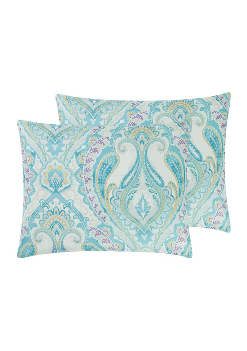 Backed Paisley 6-Piece Comforter Set 