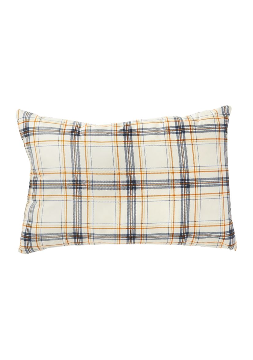 Navy Plaid 6 Piece Comforter Set
