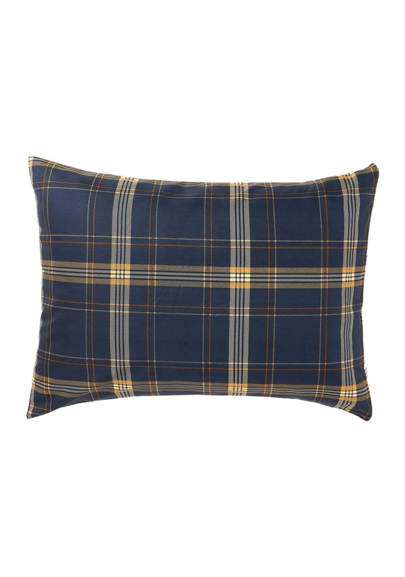 Navy Plaid 6 Piece Comforter Set